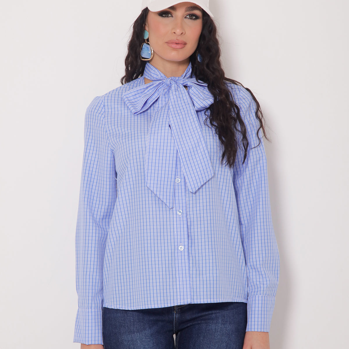 Fiocco Camicie Con La Rouge Camicia Con Fiocco Celeste – Vanity