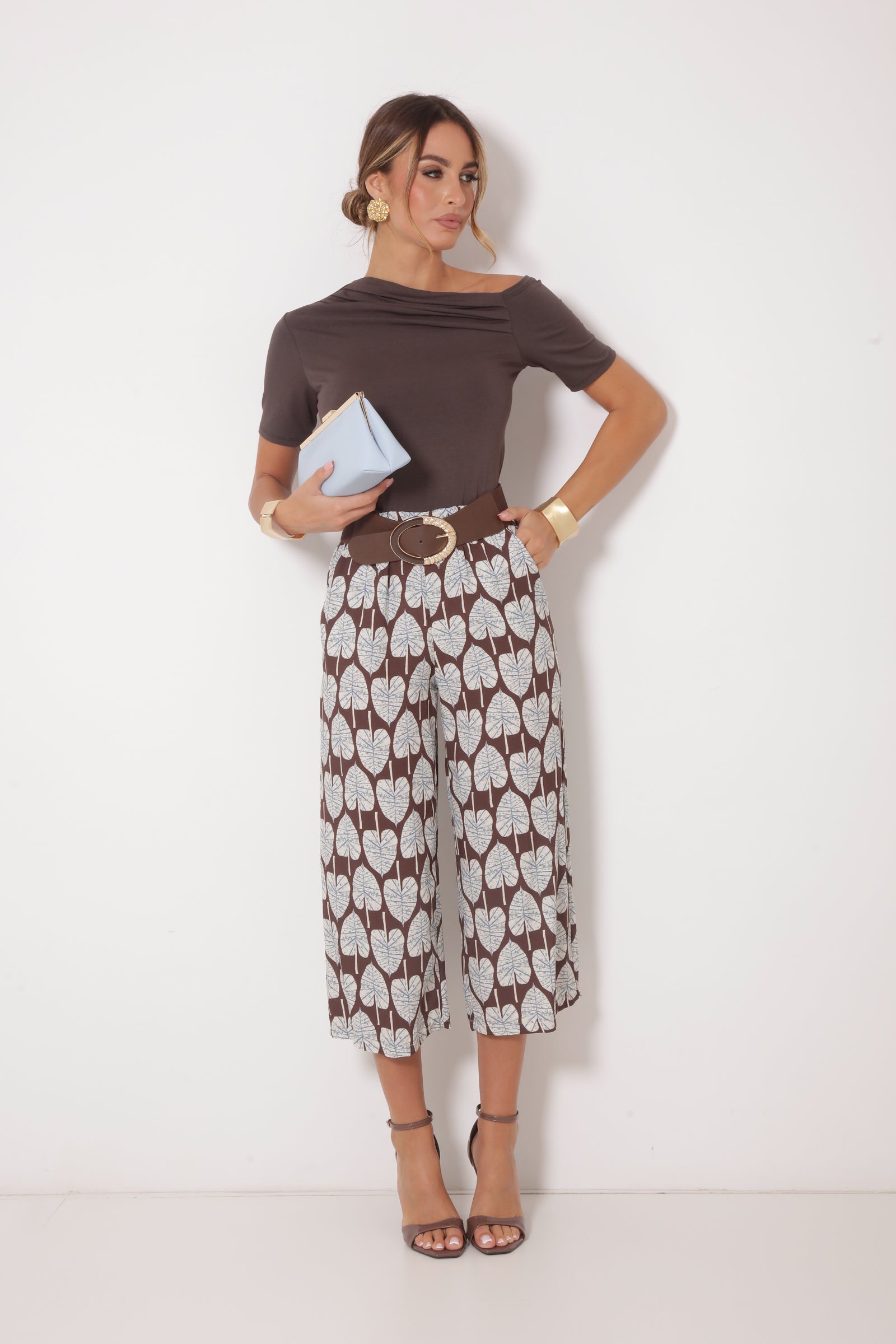 Pantalone Foglie Moro