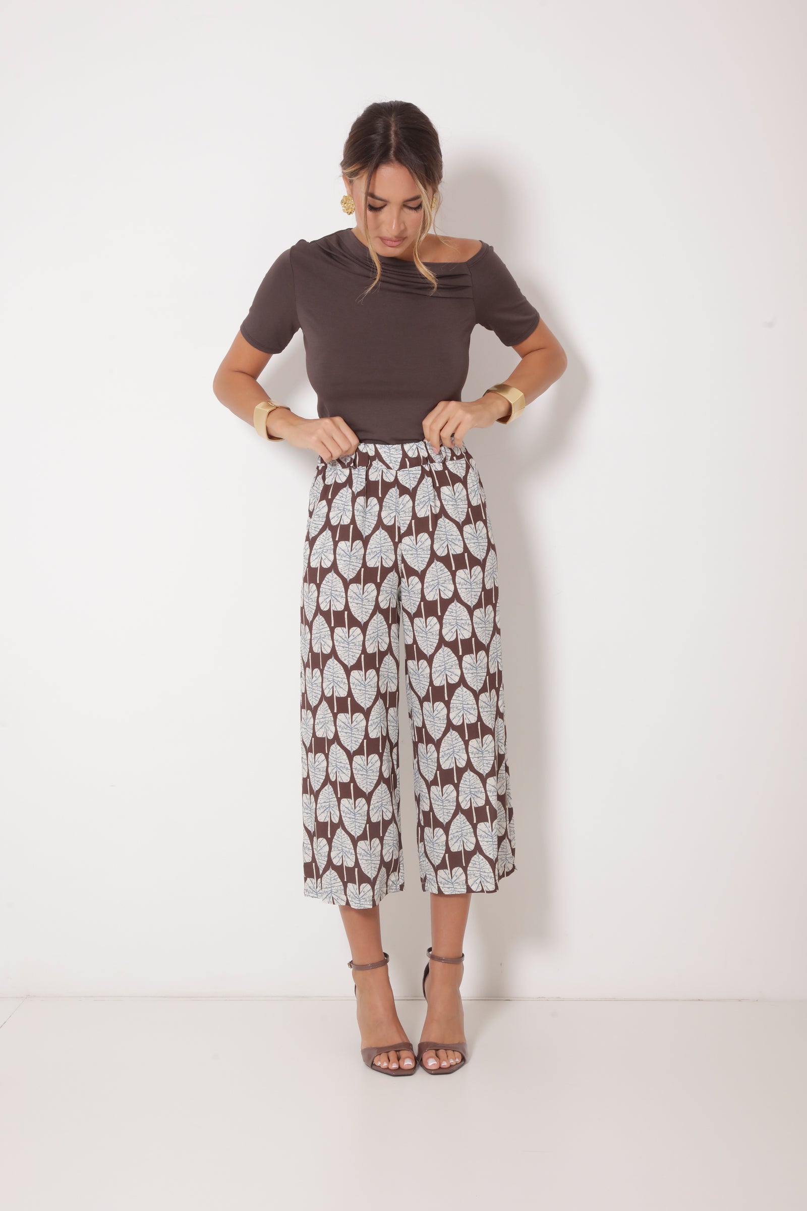 Pantalone Foglie Moro