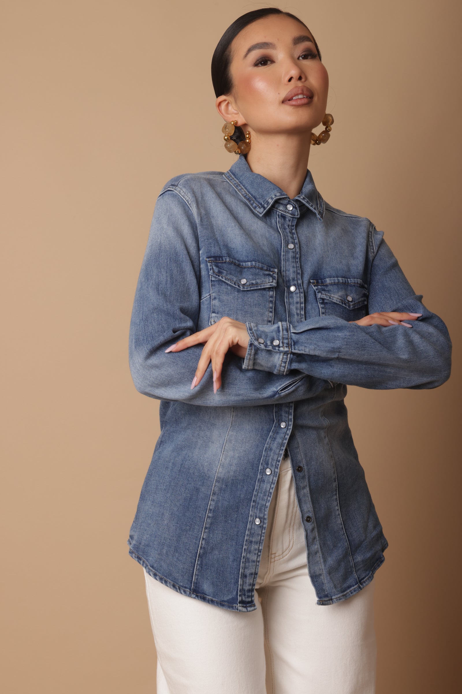 Camicia Denim Chiaro