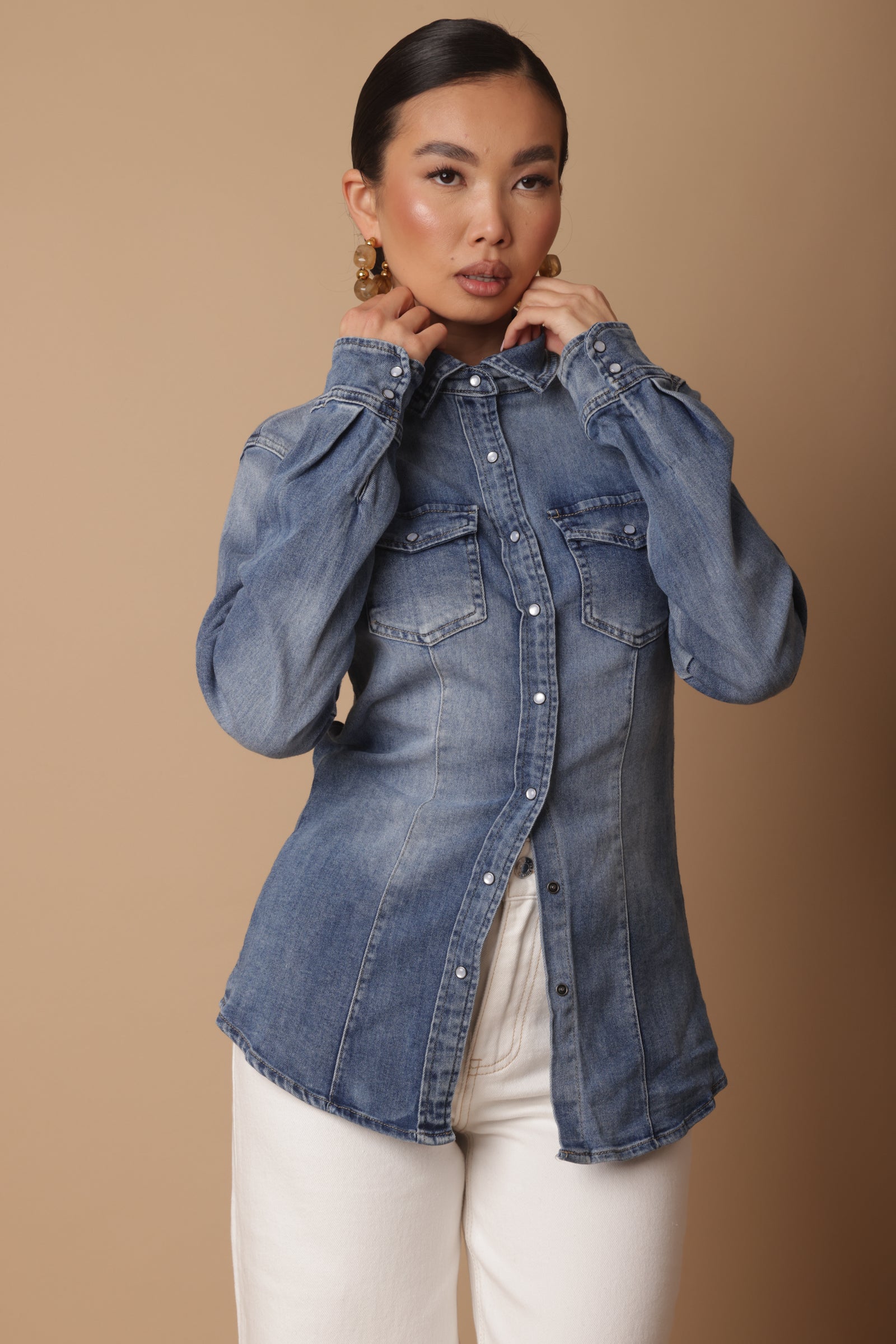 Camicia Denim Chiaro