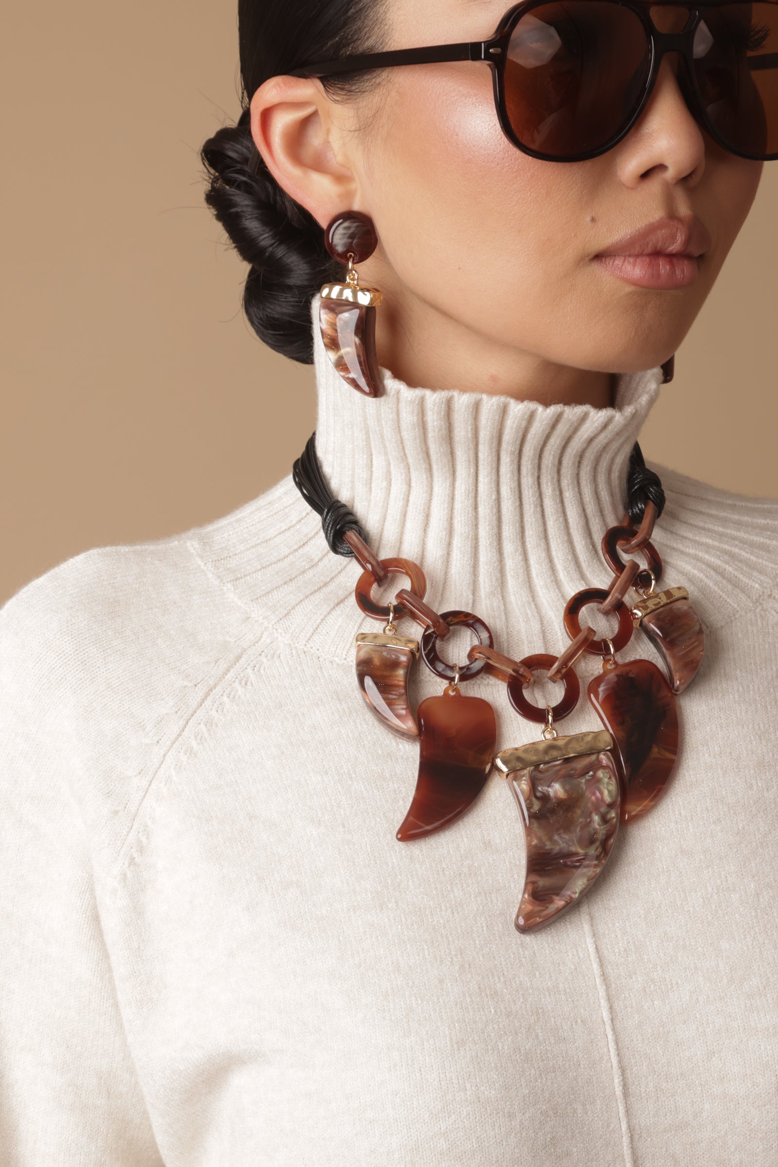 Collana Corno Cacao