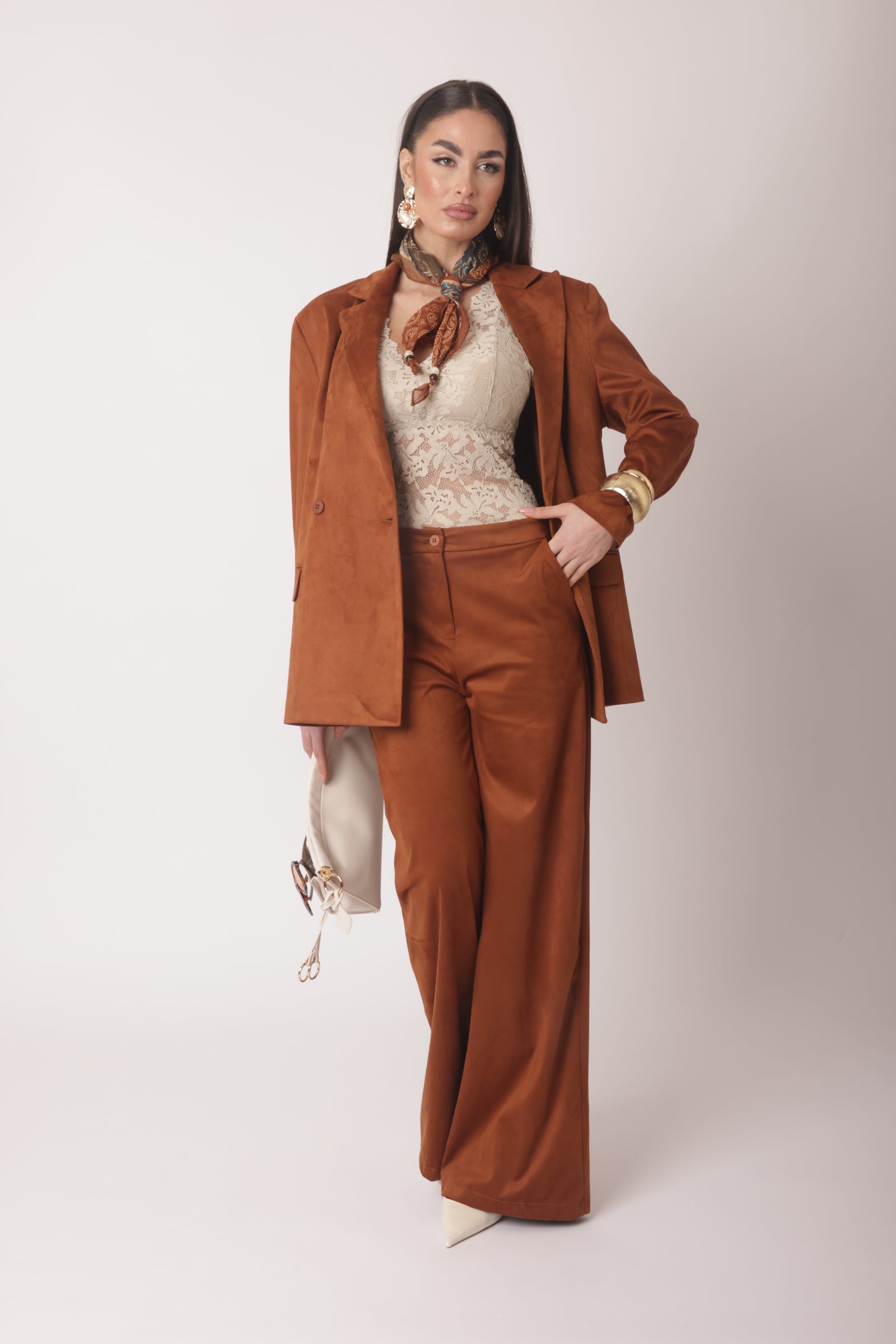 Pantalone Yvonne Tabacco