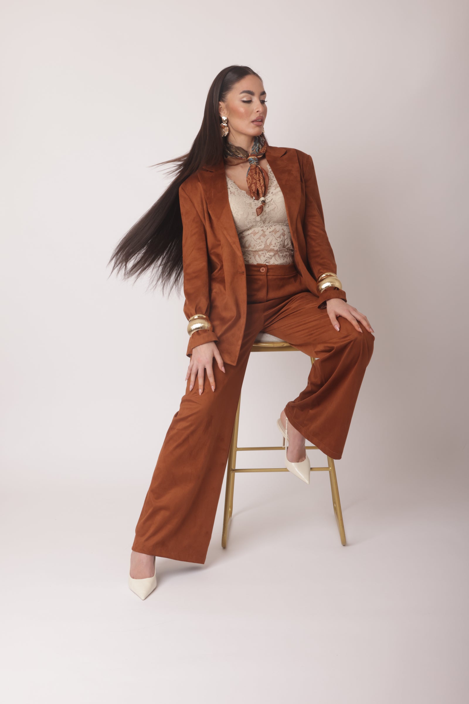 Pantalone Yvonne Tabacco