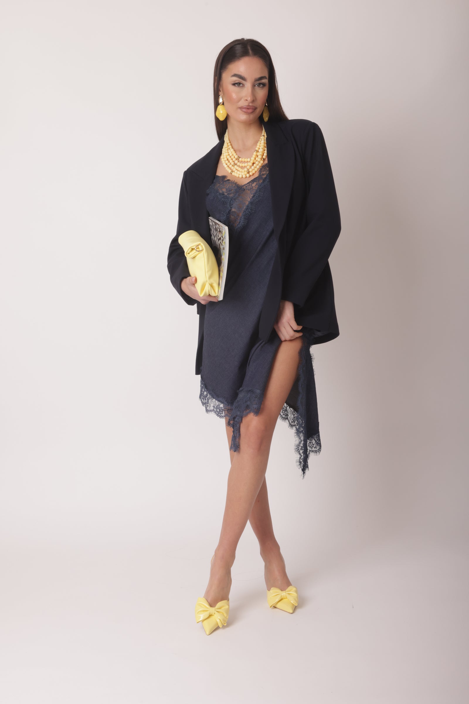 Abito Pizzo Natalia Denim Scuro