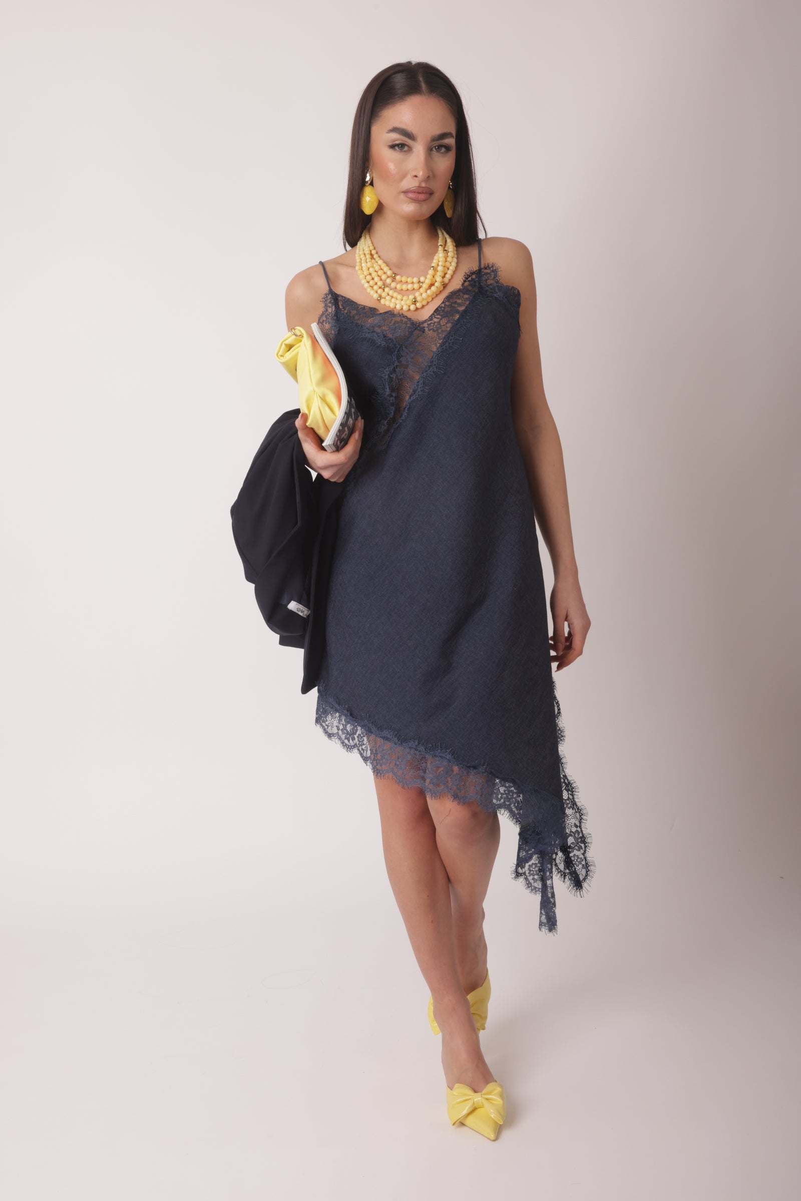 Abito Pizzo Natalia Denim Scuro