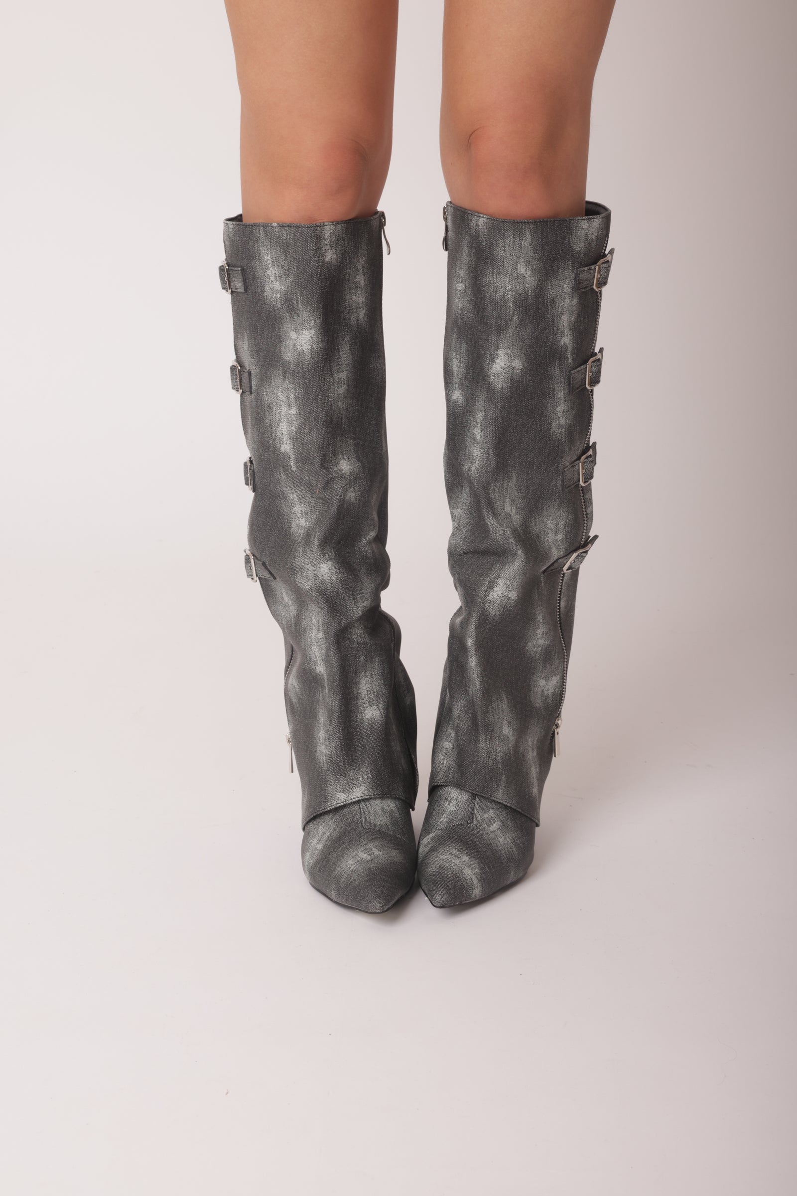 Stivale Denim Grigio