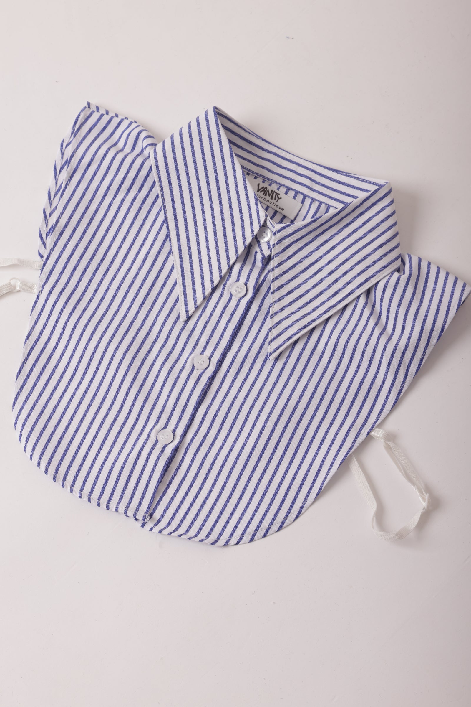 Collo Camicia Righe Bianco