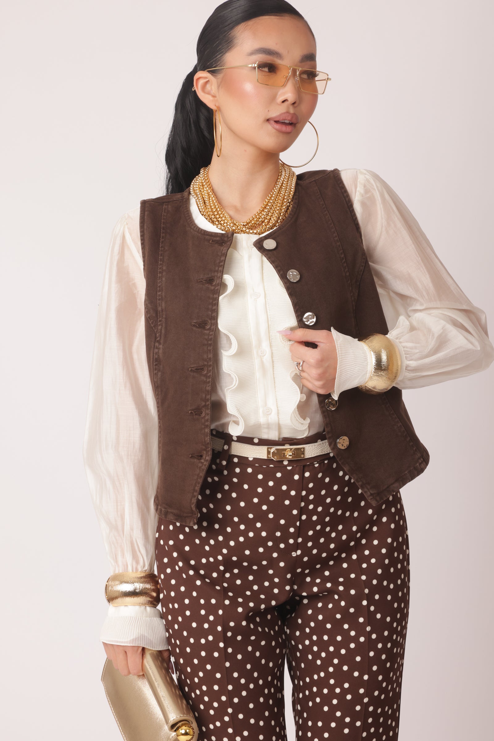 Gilet Malesia Testa Di Moro