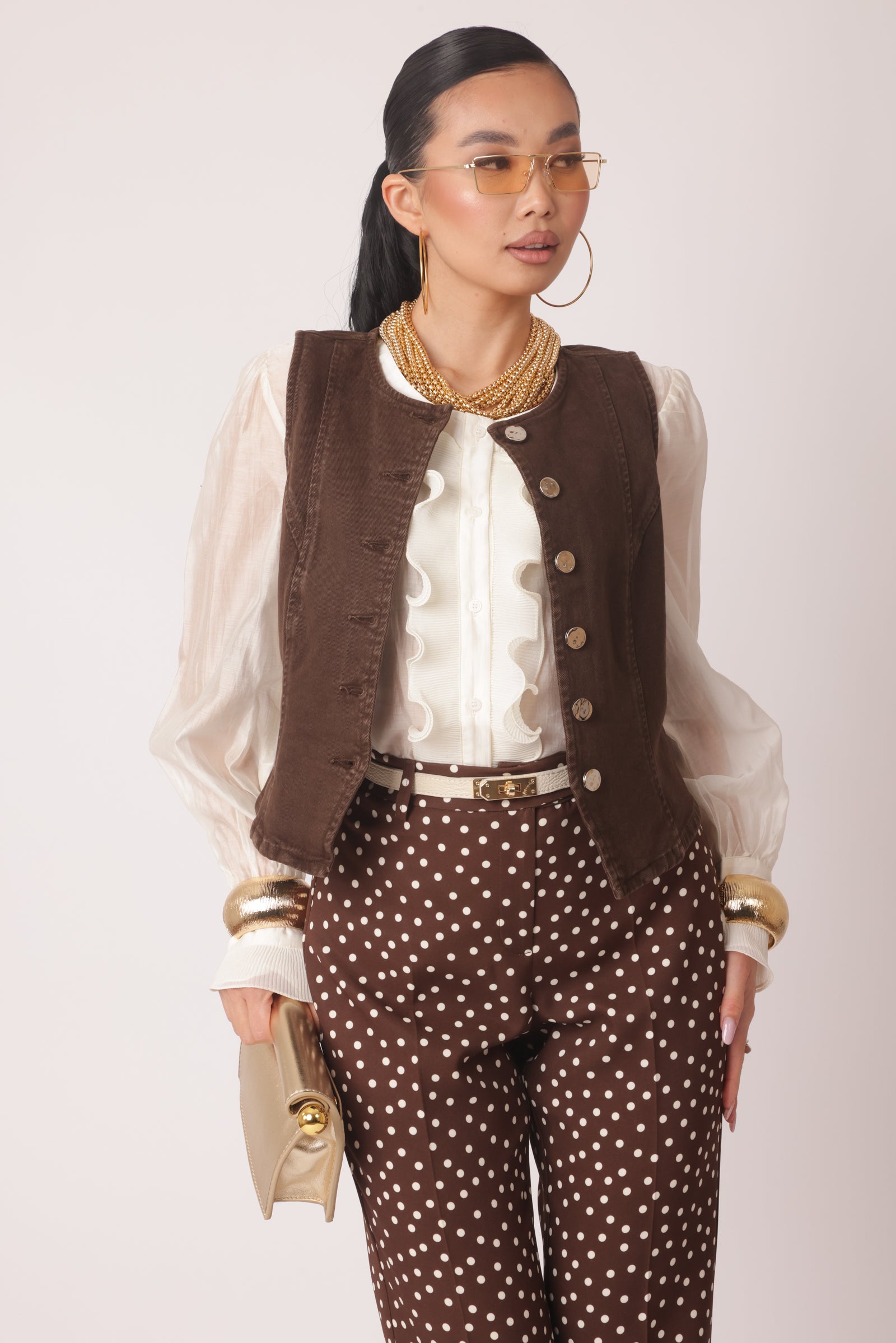 Gilet Malesia Testa Di Moro