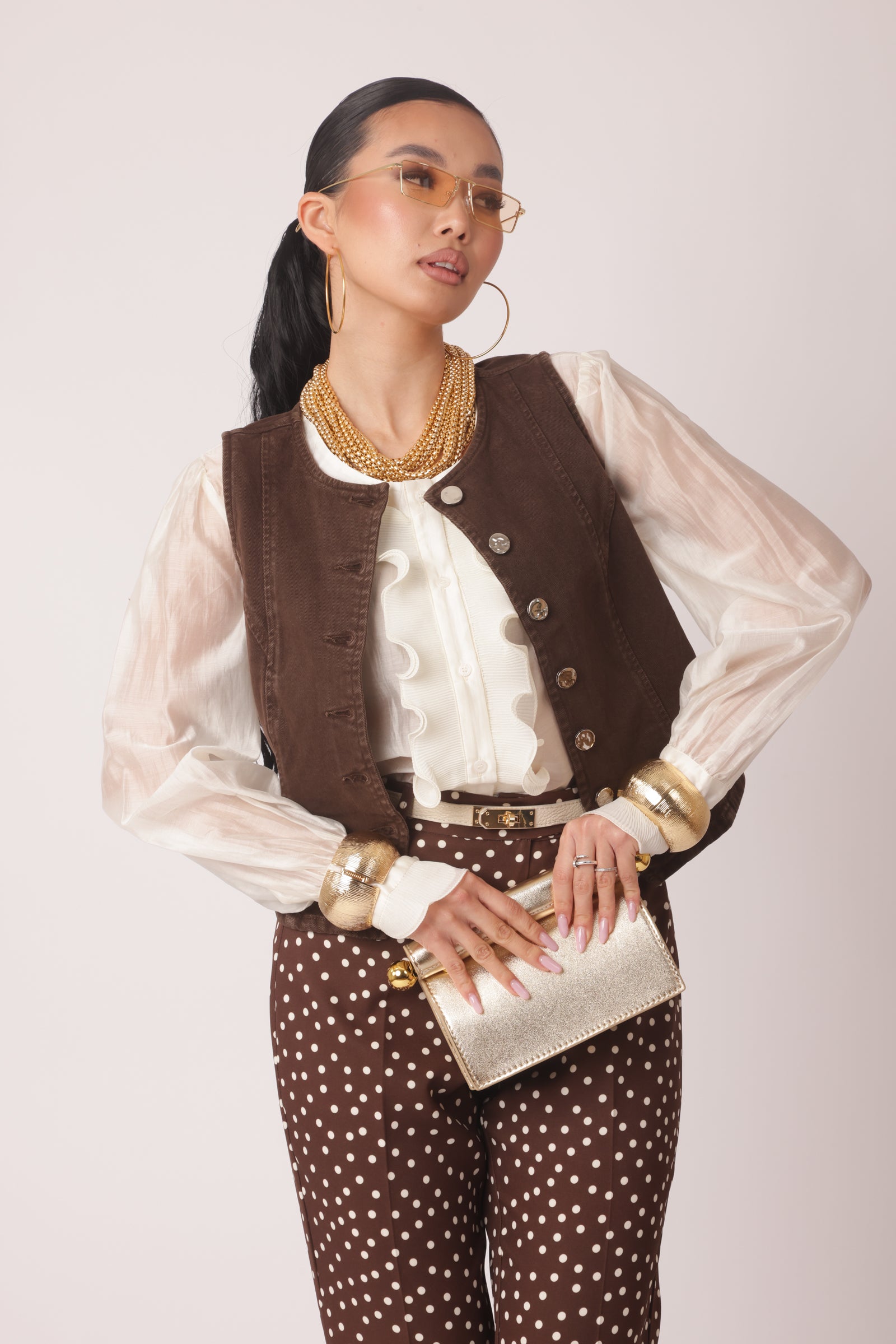 Gilet Malesia Testa Di Moro