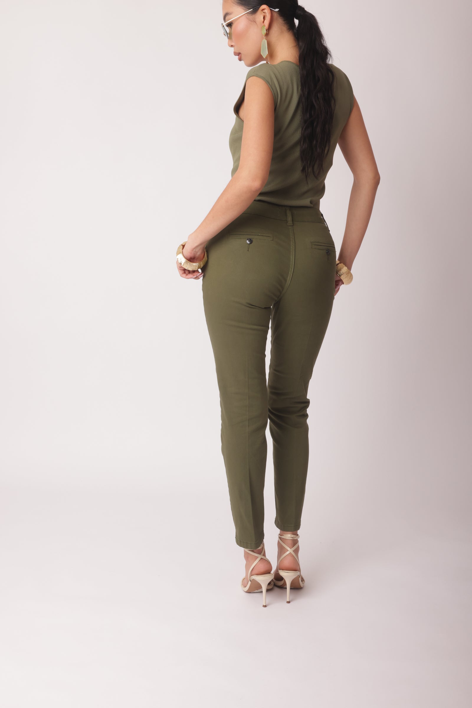 Pantalone Basic Verde Militare