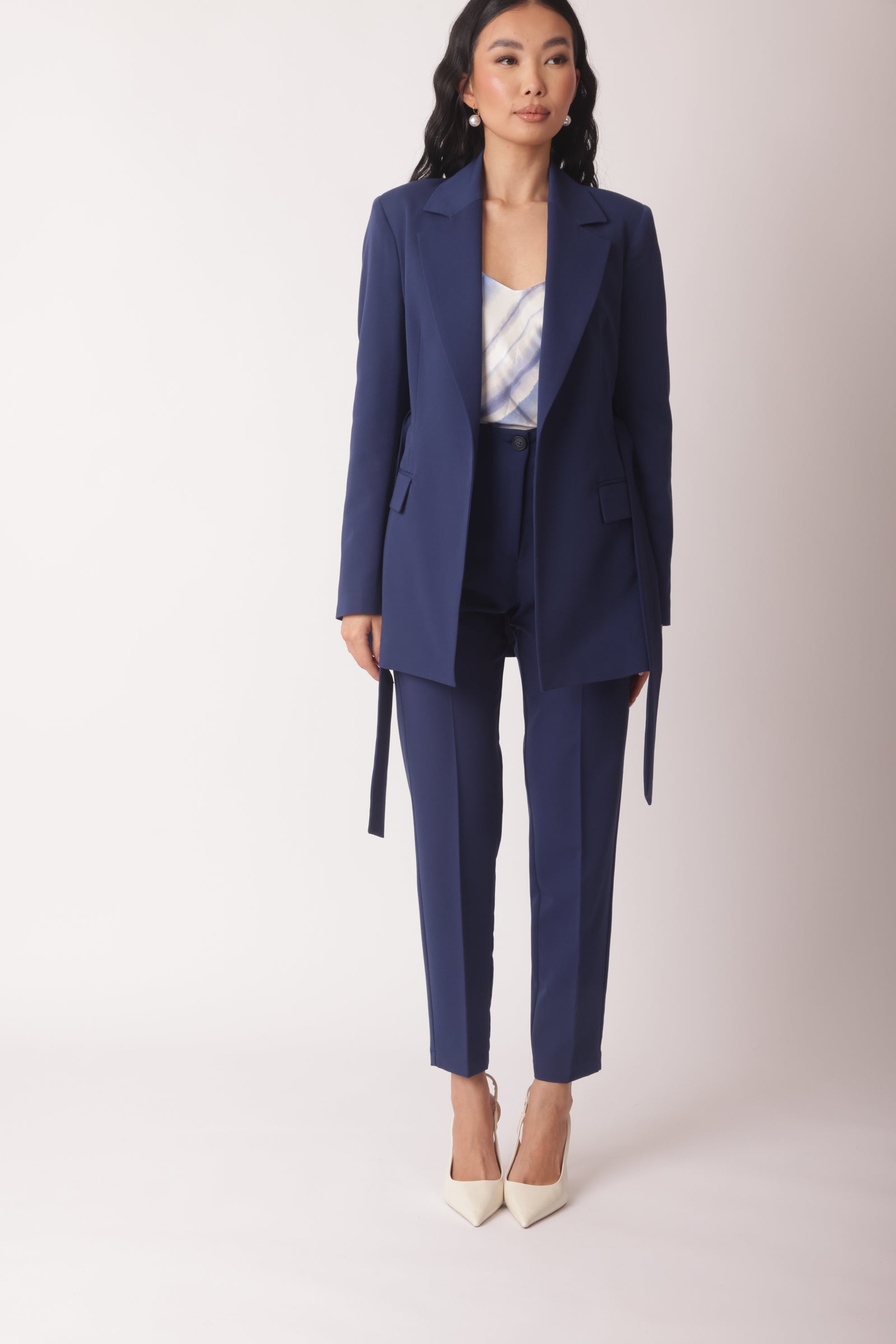 Pantalone Office Capri Blu