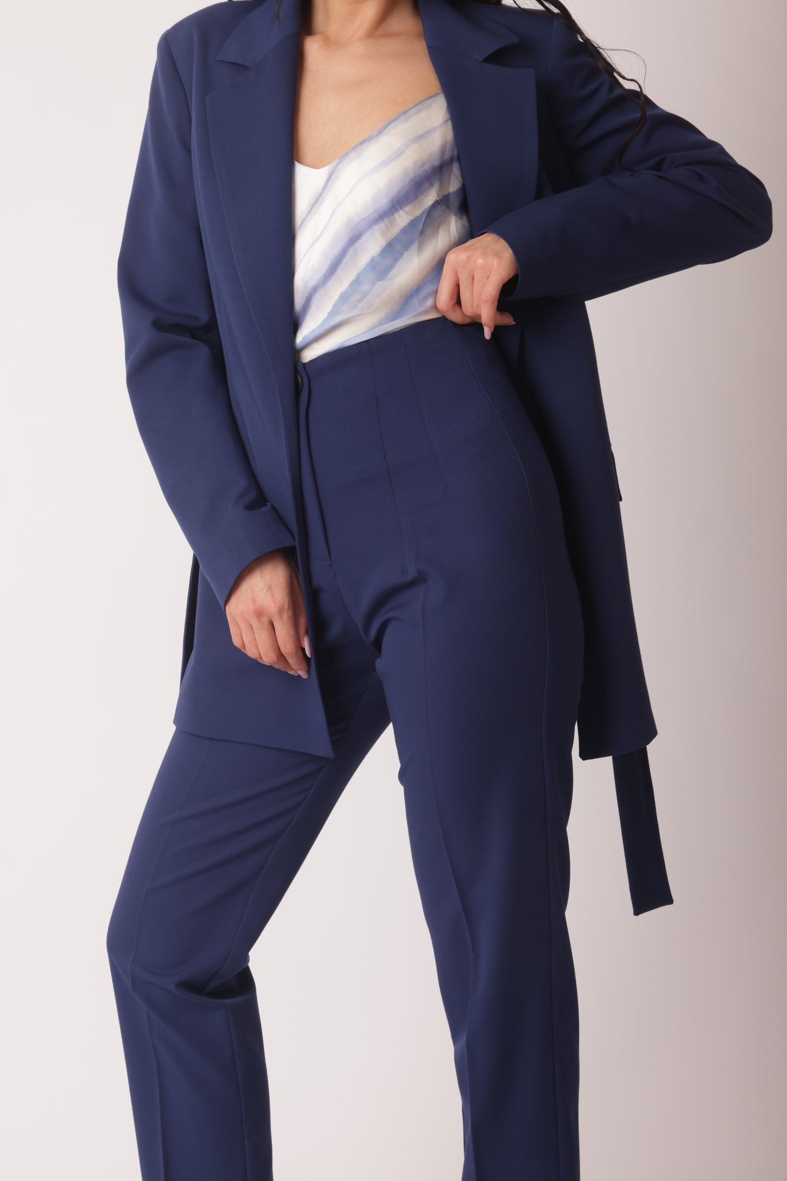 Pantalone Office Capri Blu