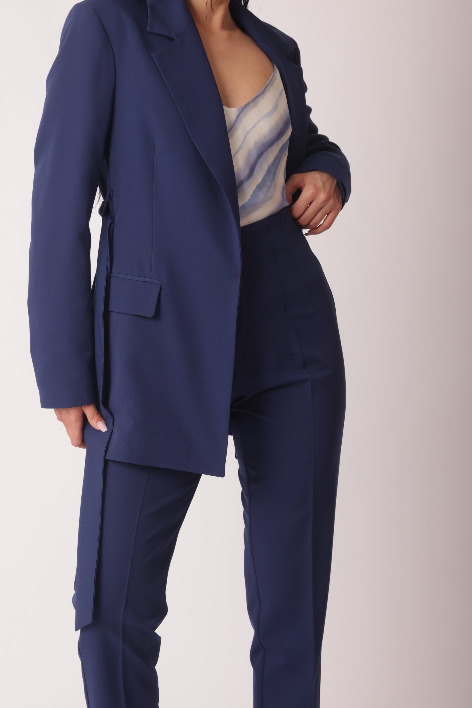 Pantalone Office Capri Blu