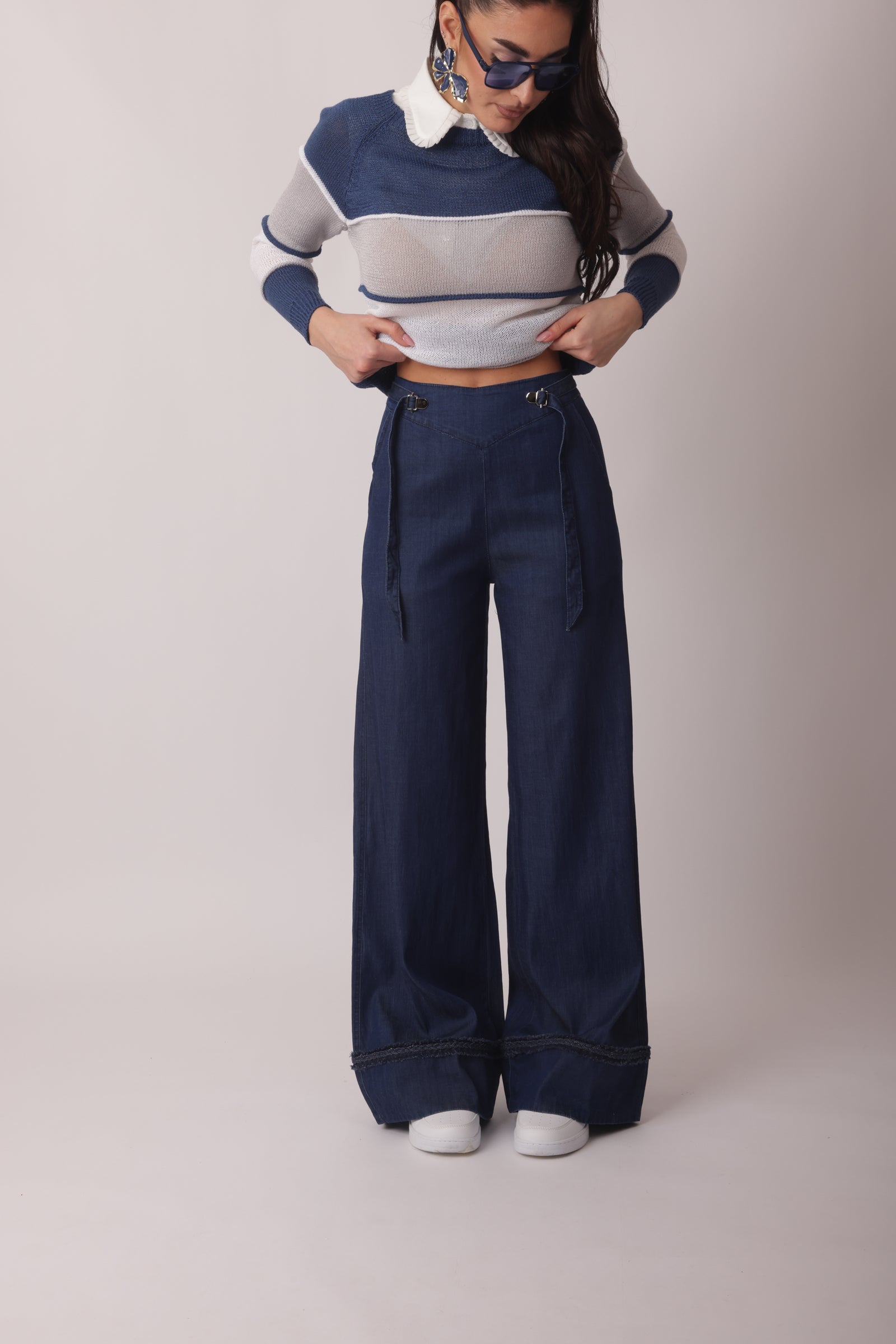 Pantalone Hip Hop Denim Scuro