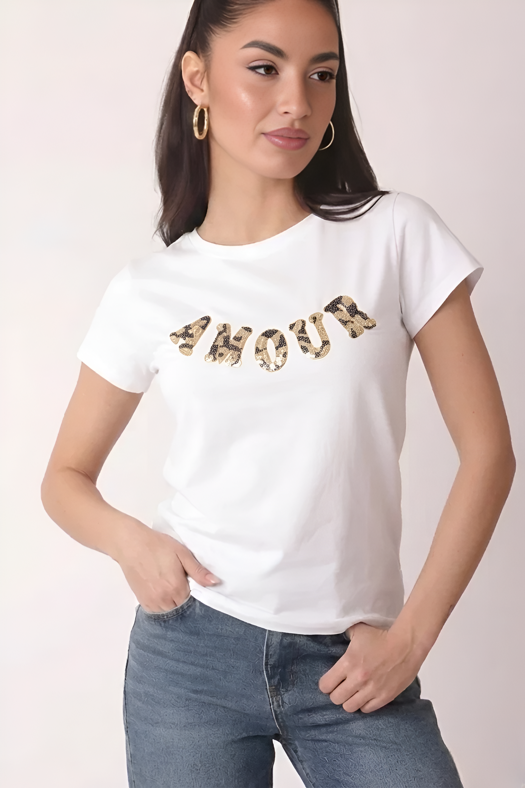T-Shirt Amour Bianco