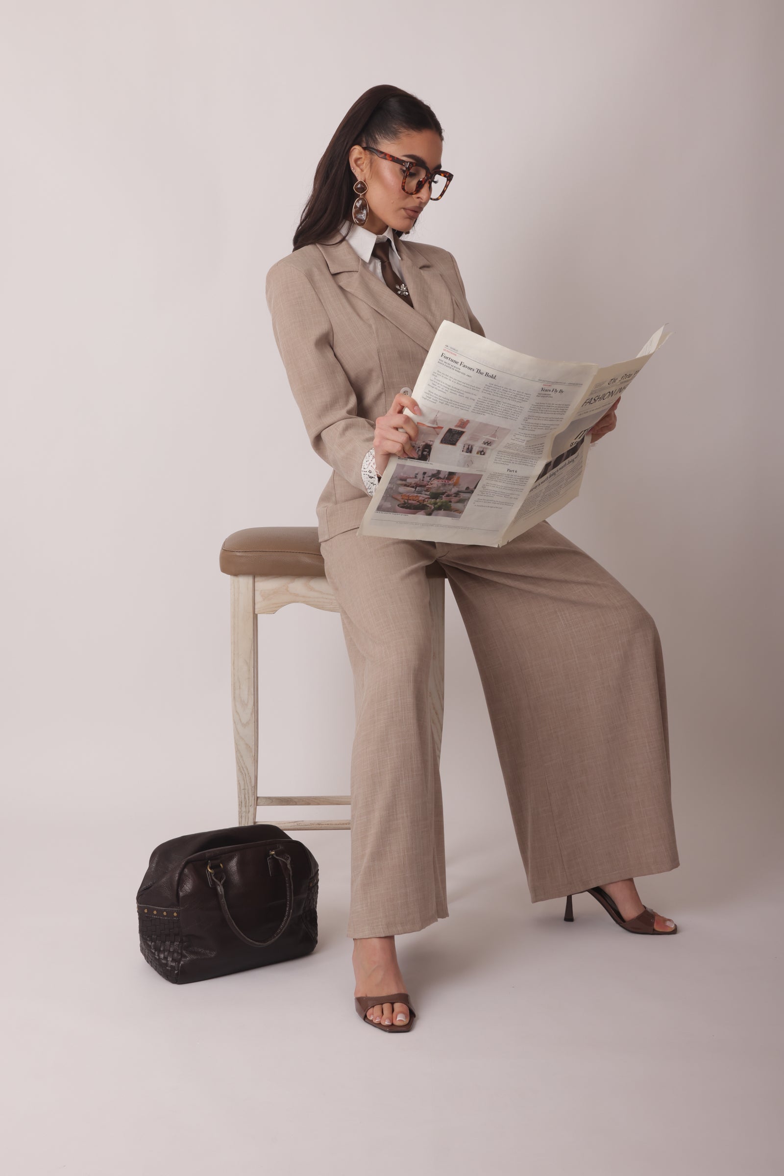 Pantalone Denise Fango Chiaro