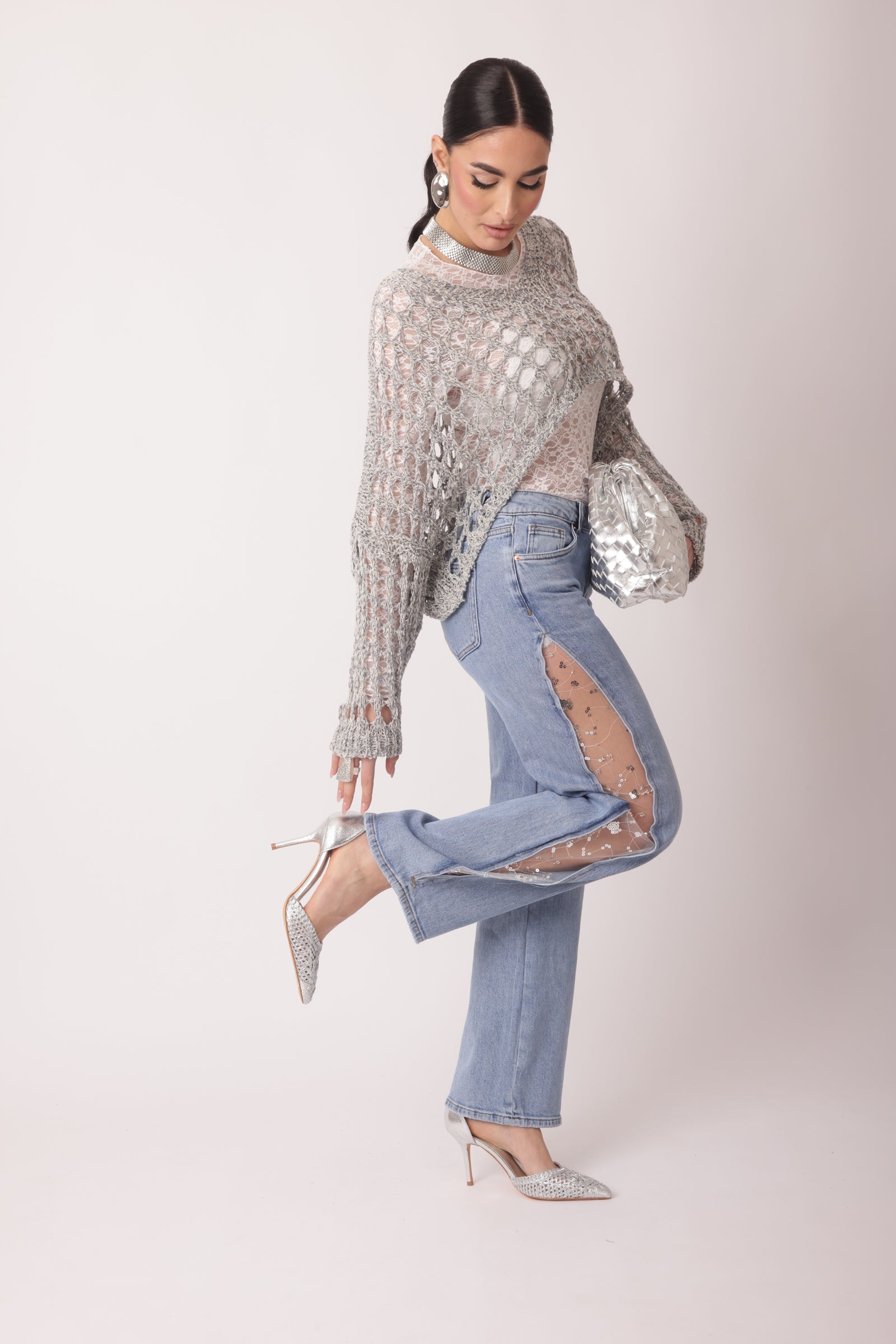 Jeans Shine Denim Chiaro