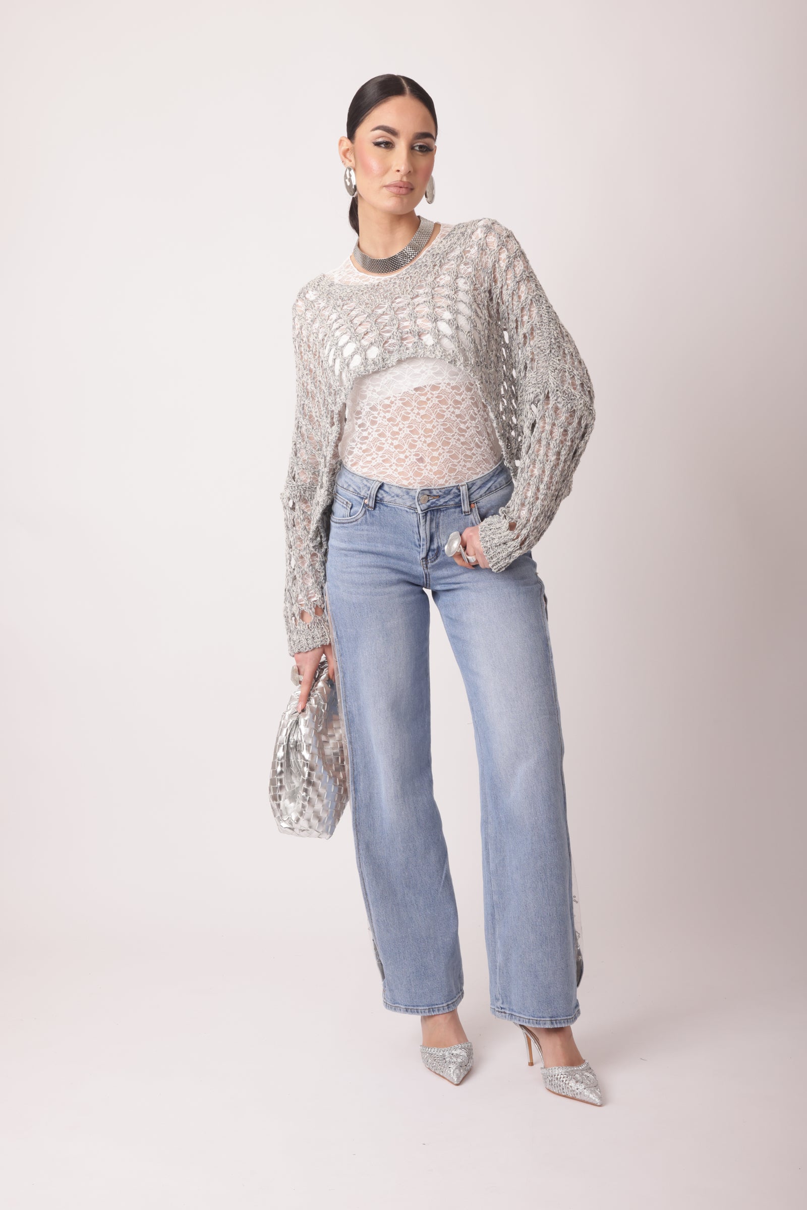 Jeans Shine Denim Chiaro
