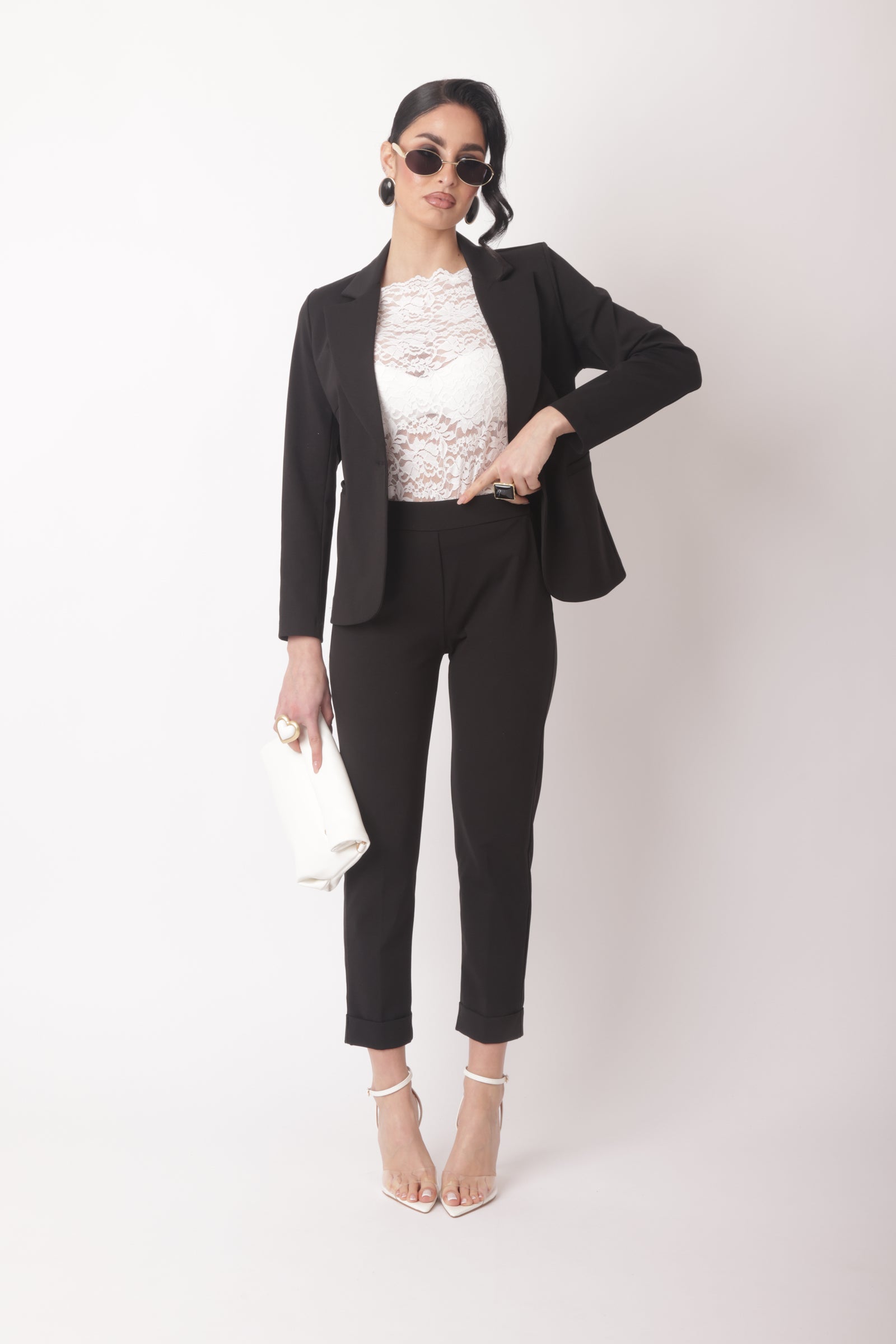 Pantalone Punto Milano Capri-Sporty Nero