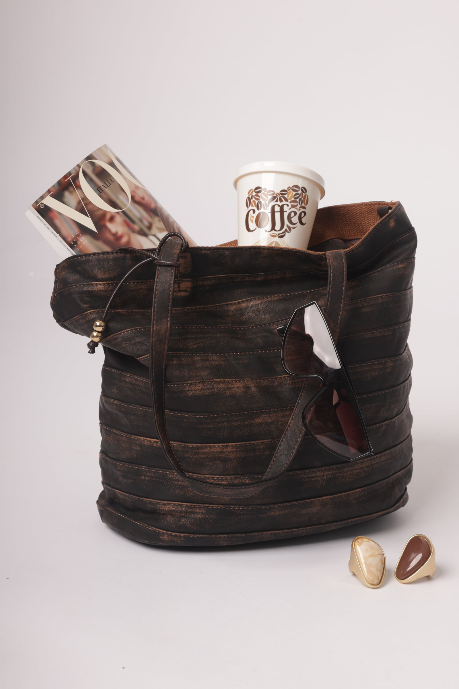 Borsa Stone Bronzo