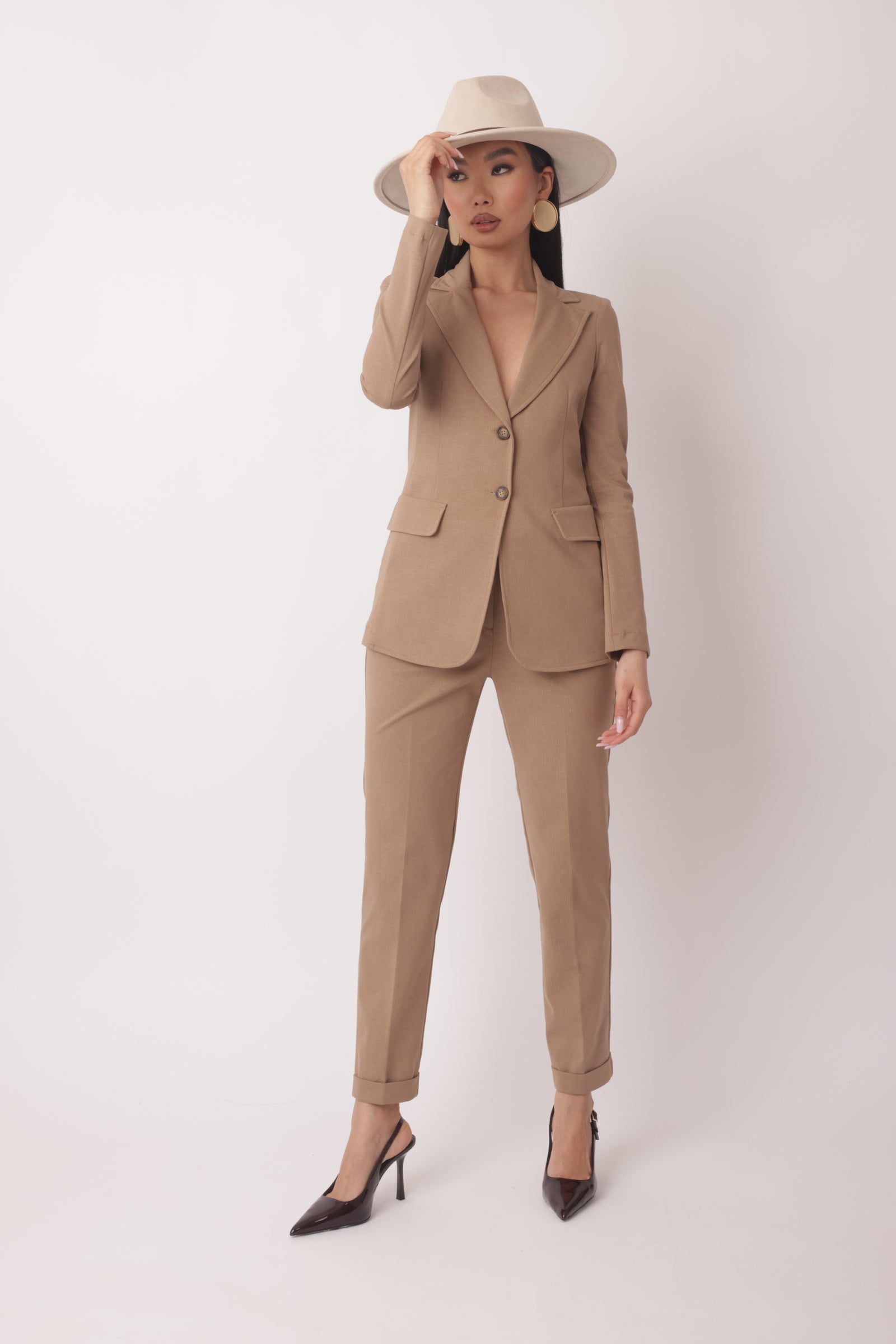 Pantalone Capri Vittoria Beige