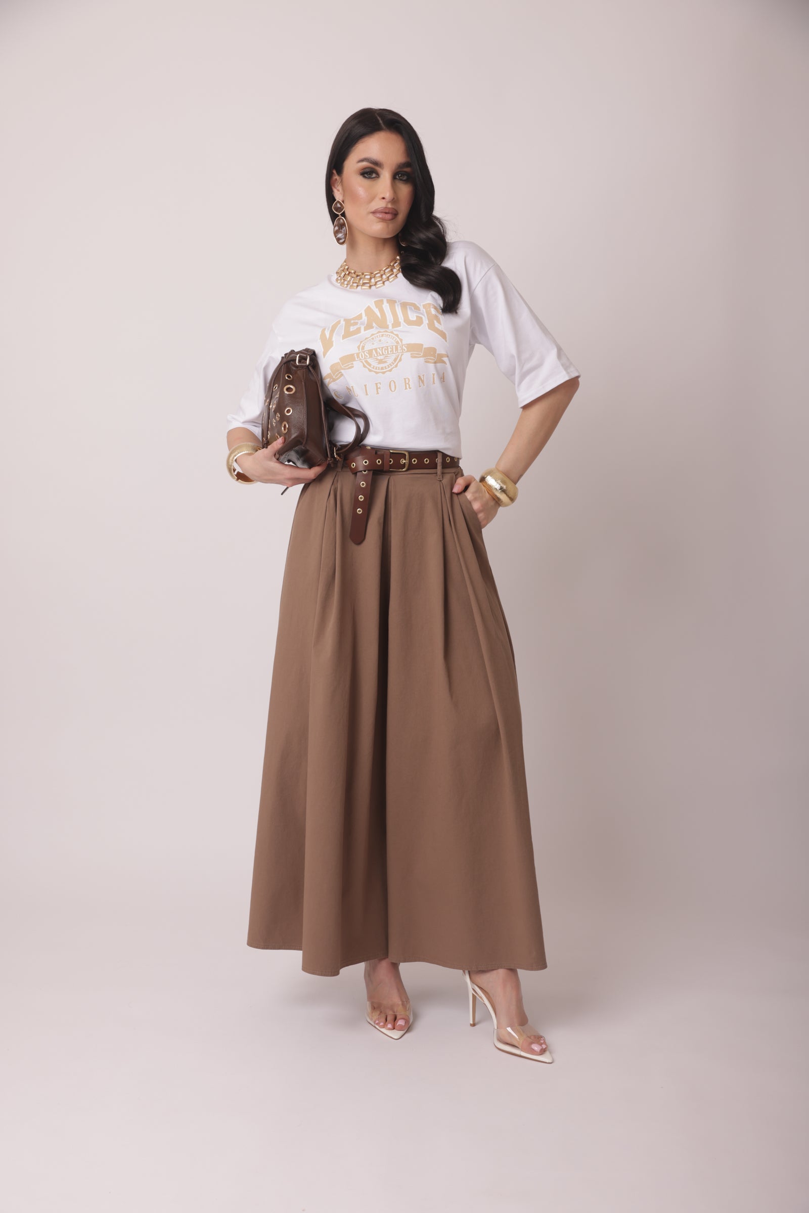 Pantalone Annie tabacco|Colore:Tabacco