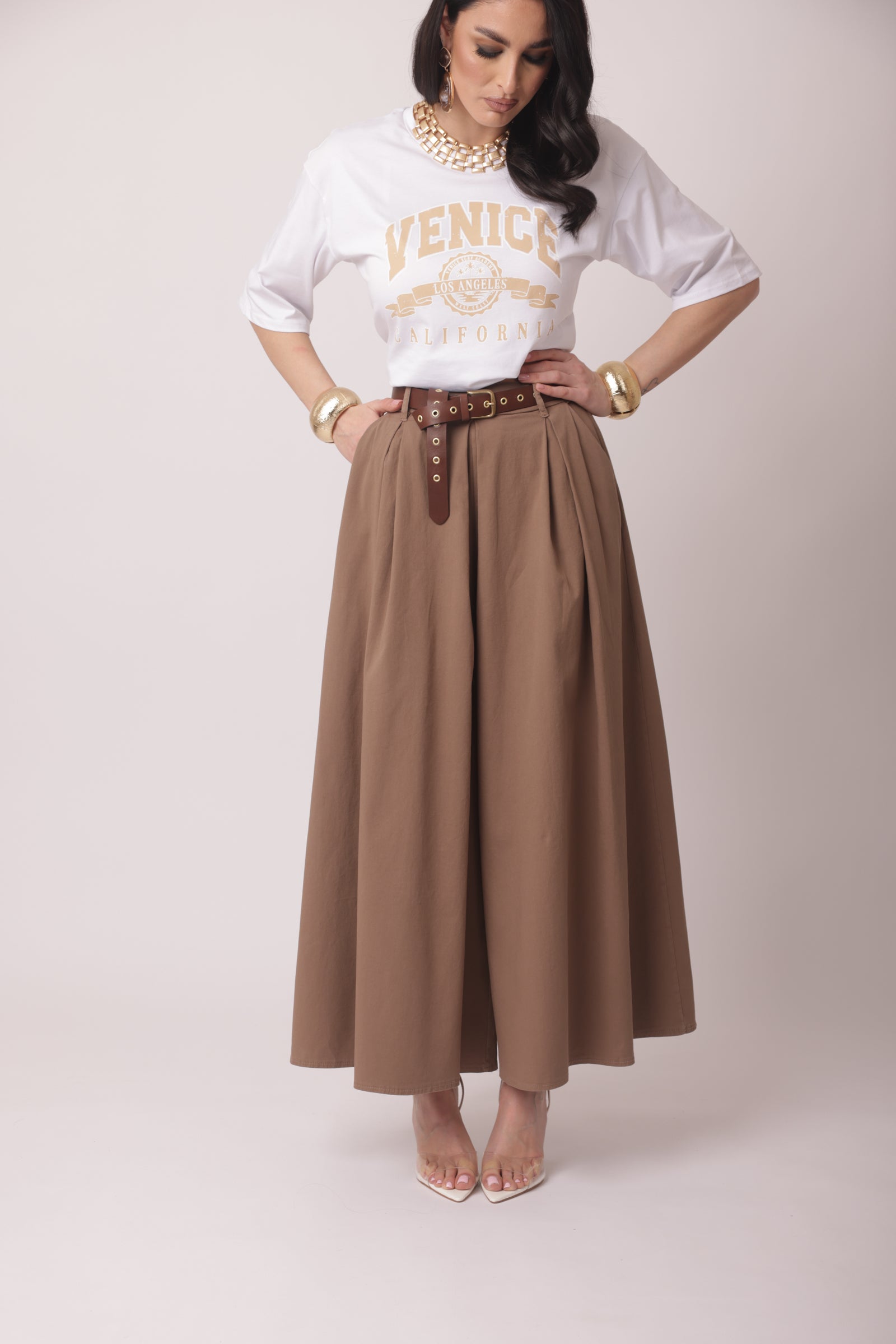 Pantalone Annie tabacco|Colore:Tabacco