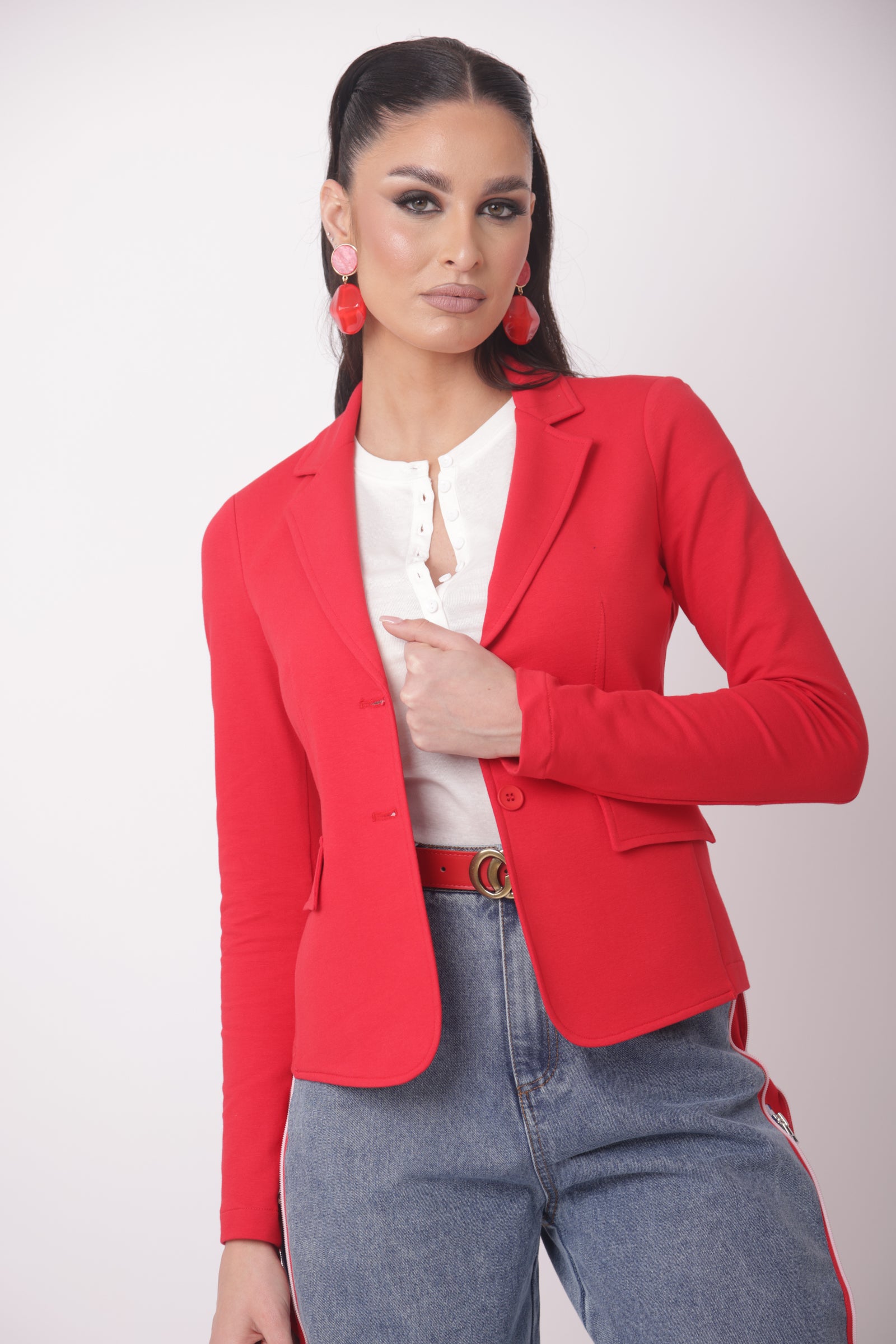 Giacca Felpa Rosso|Colore:Rosso