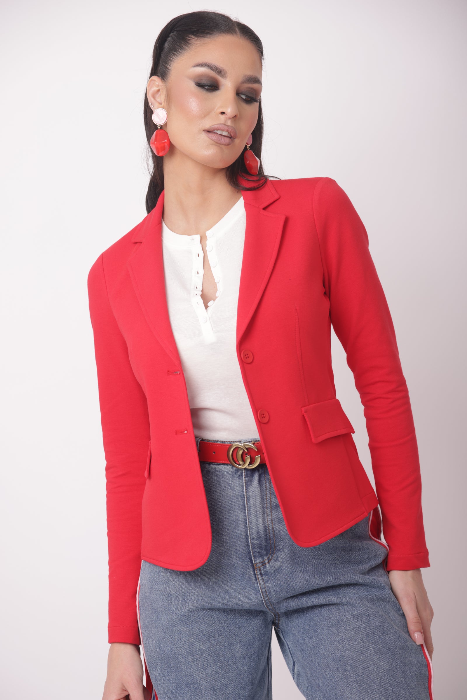 Giacca Felpa Rosso|Colore:Rosso