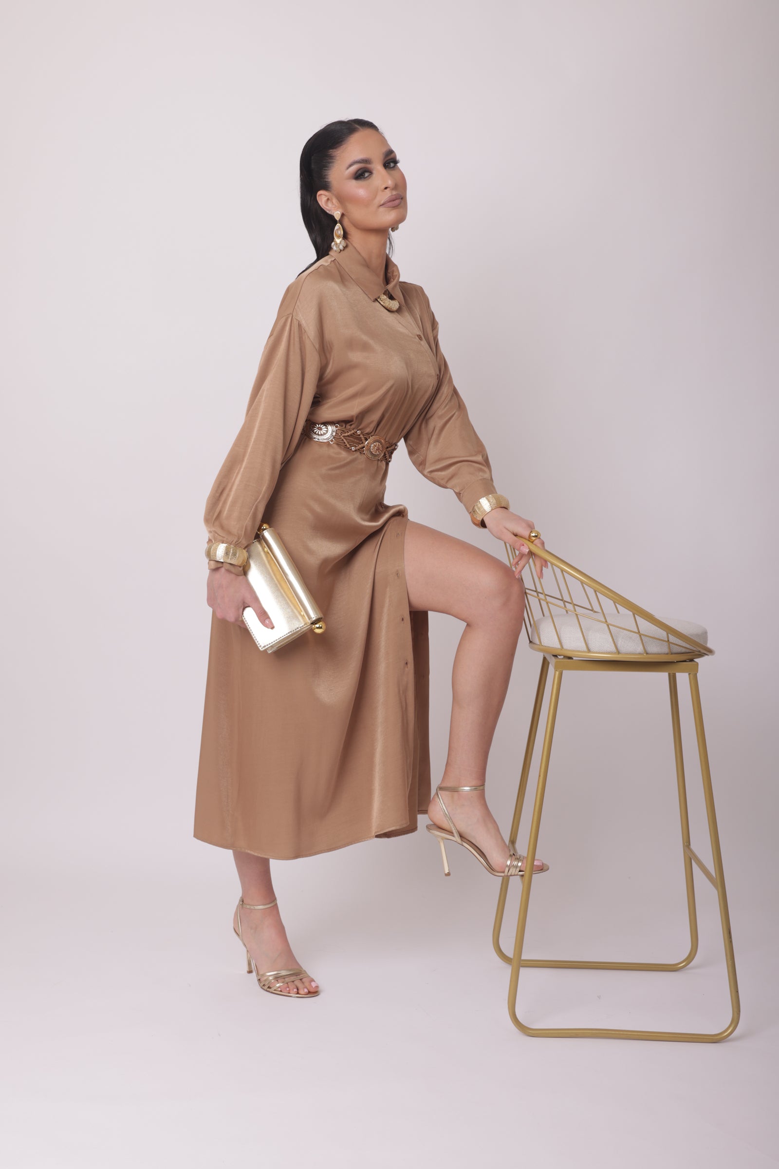 Abito Caramel cammello|Colore:Cammello