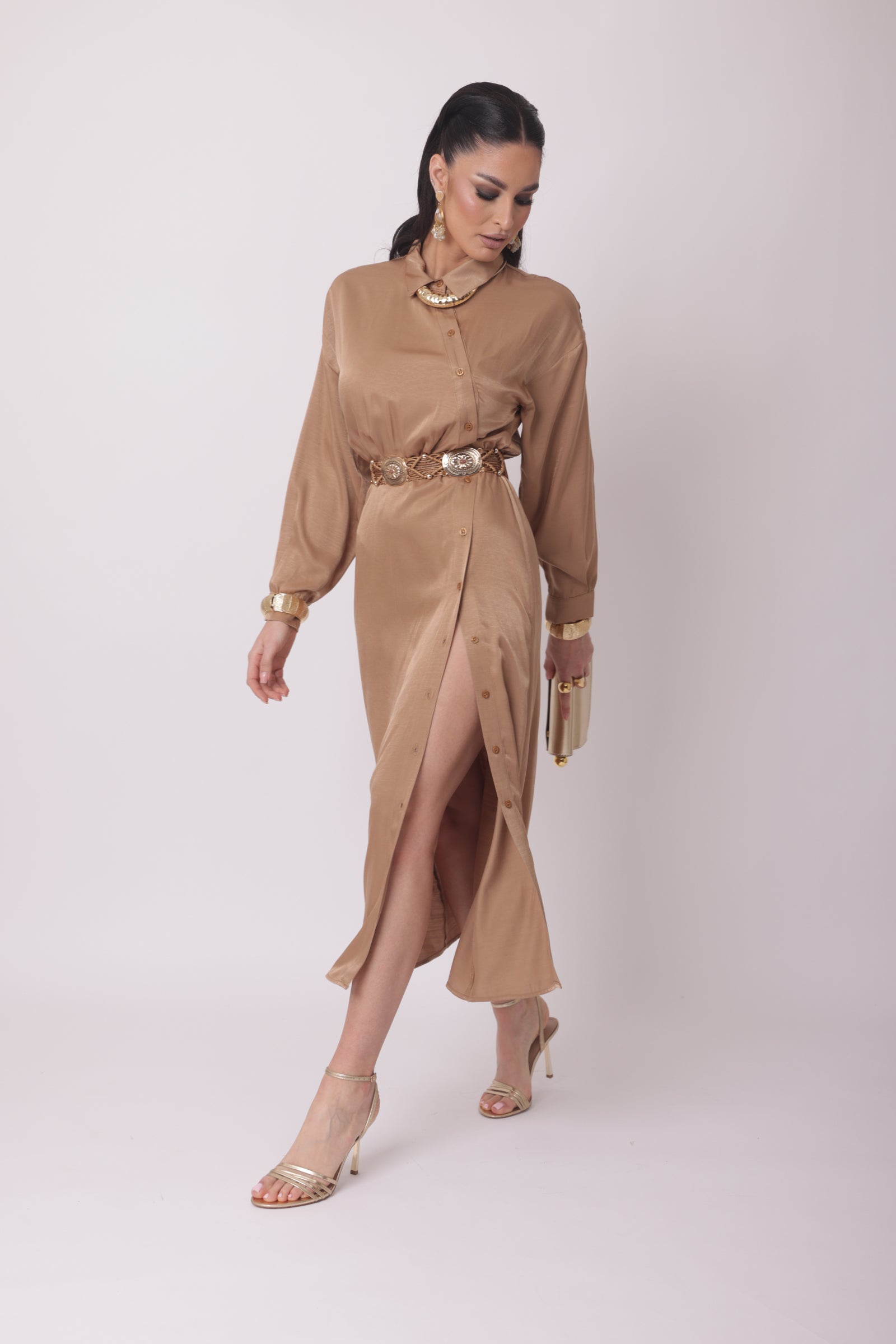 Abito Caramel cammello|Colore:Cammello