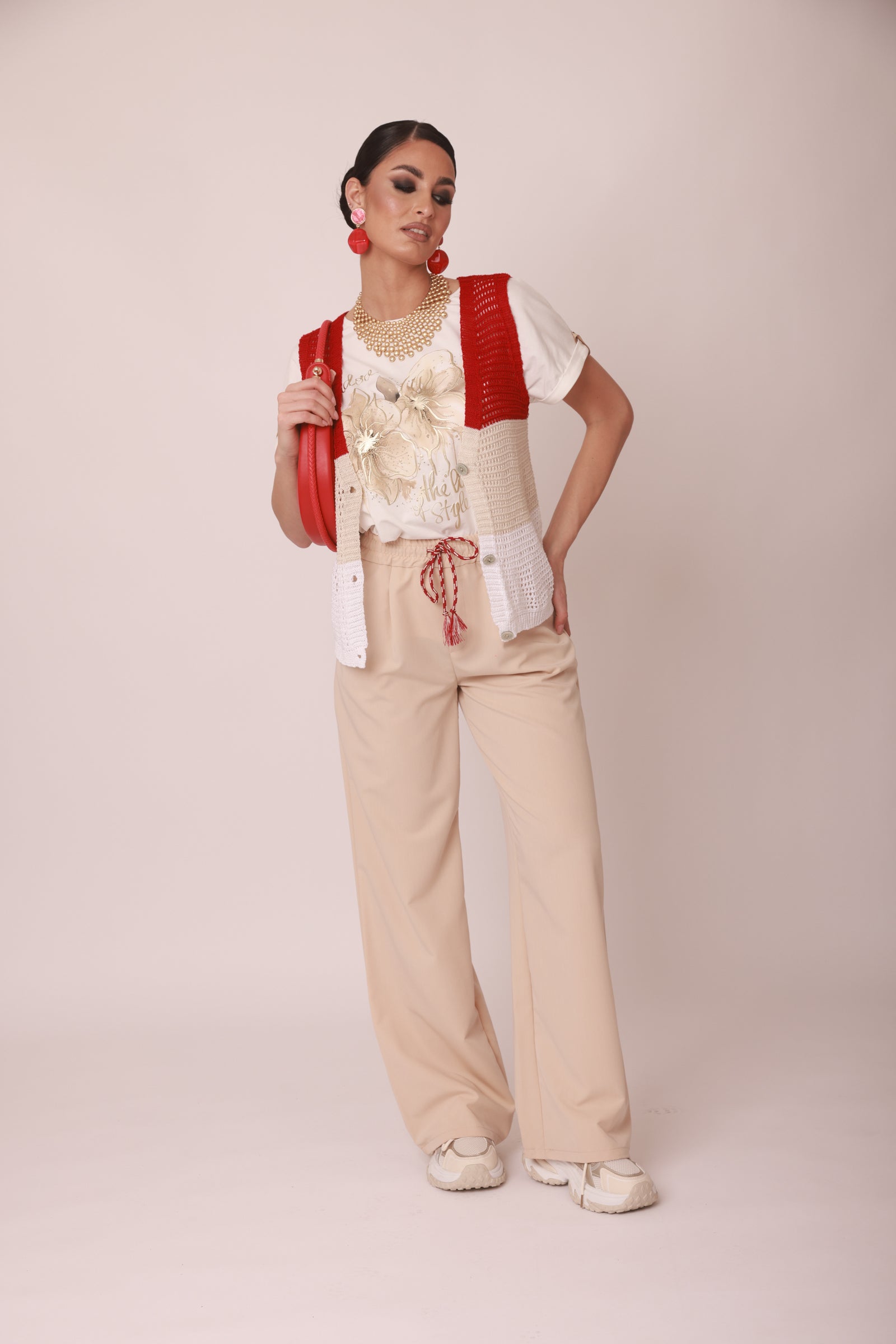 Pantalone Tessa beige chiaro|Colore:Beige chiaro