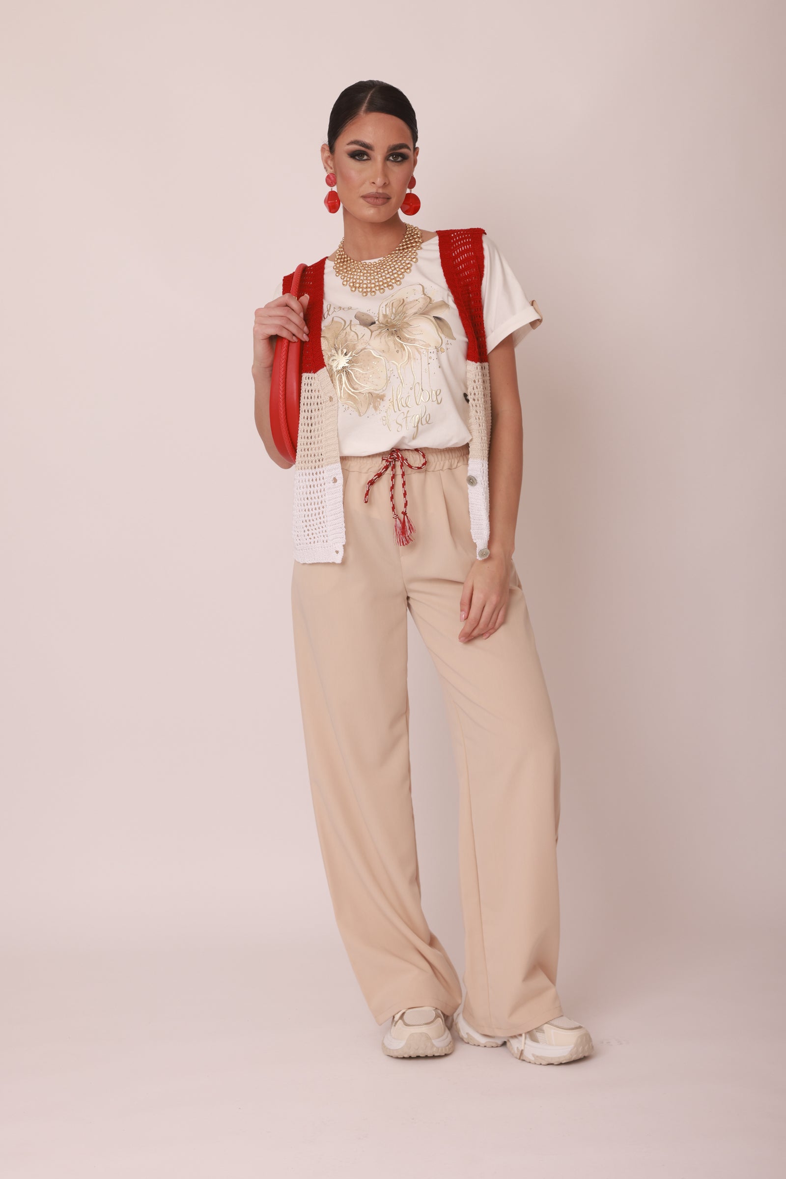 Pantalone Tessa beige chiaro|Colore:Beige chiaro