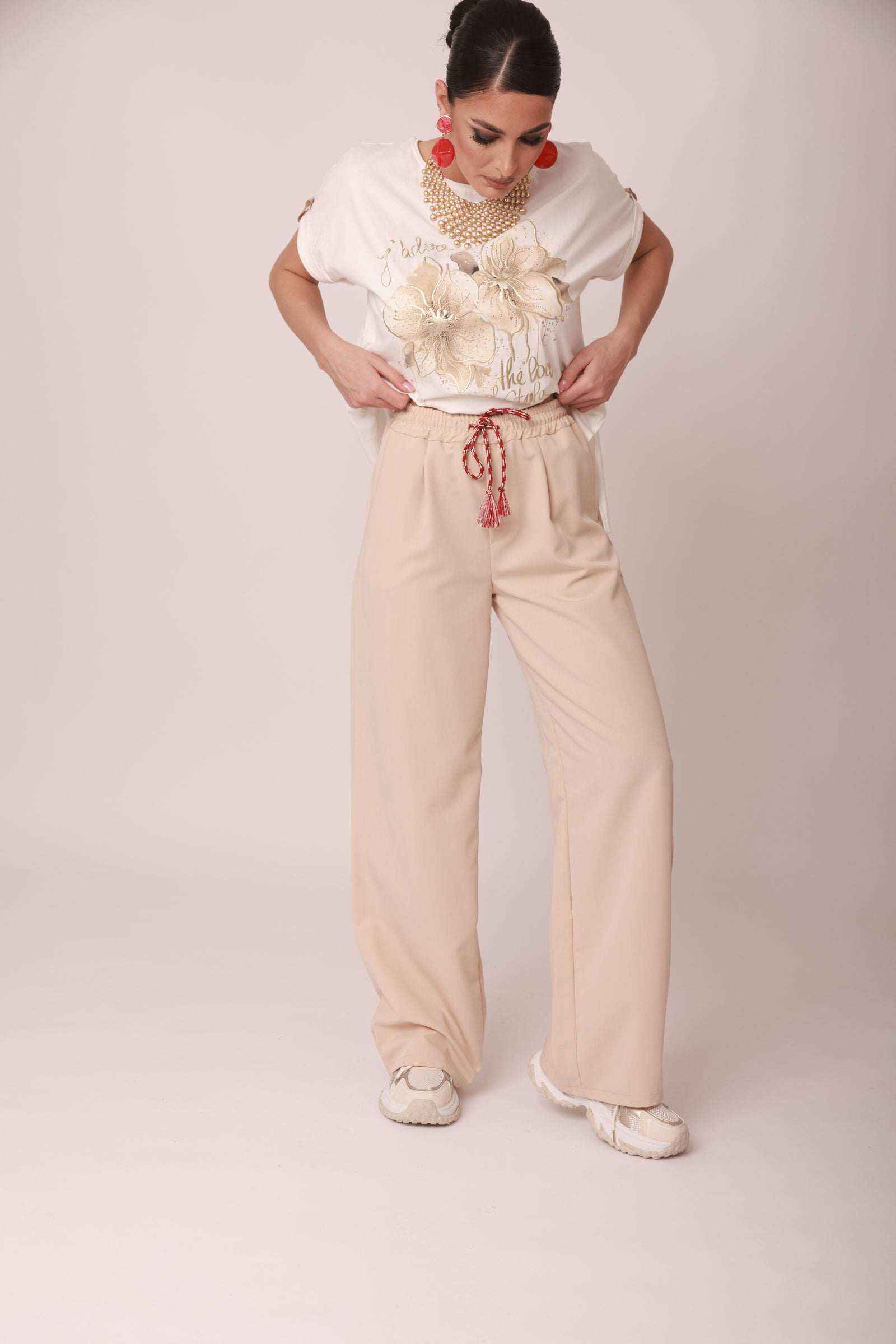 Pantalone Tessa beige chiaro|Colore:Beige chiaro