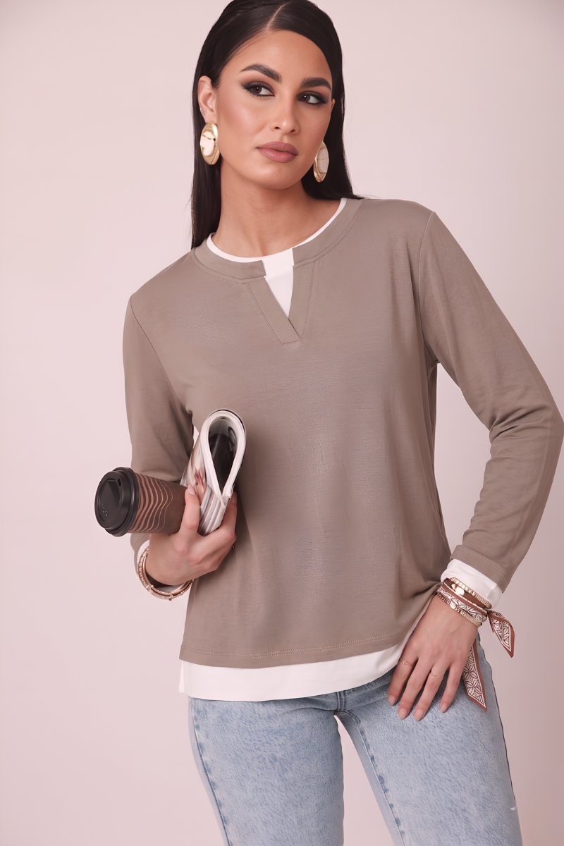 Maglia Conny fango|Colore:Fango