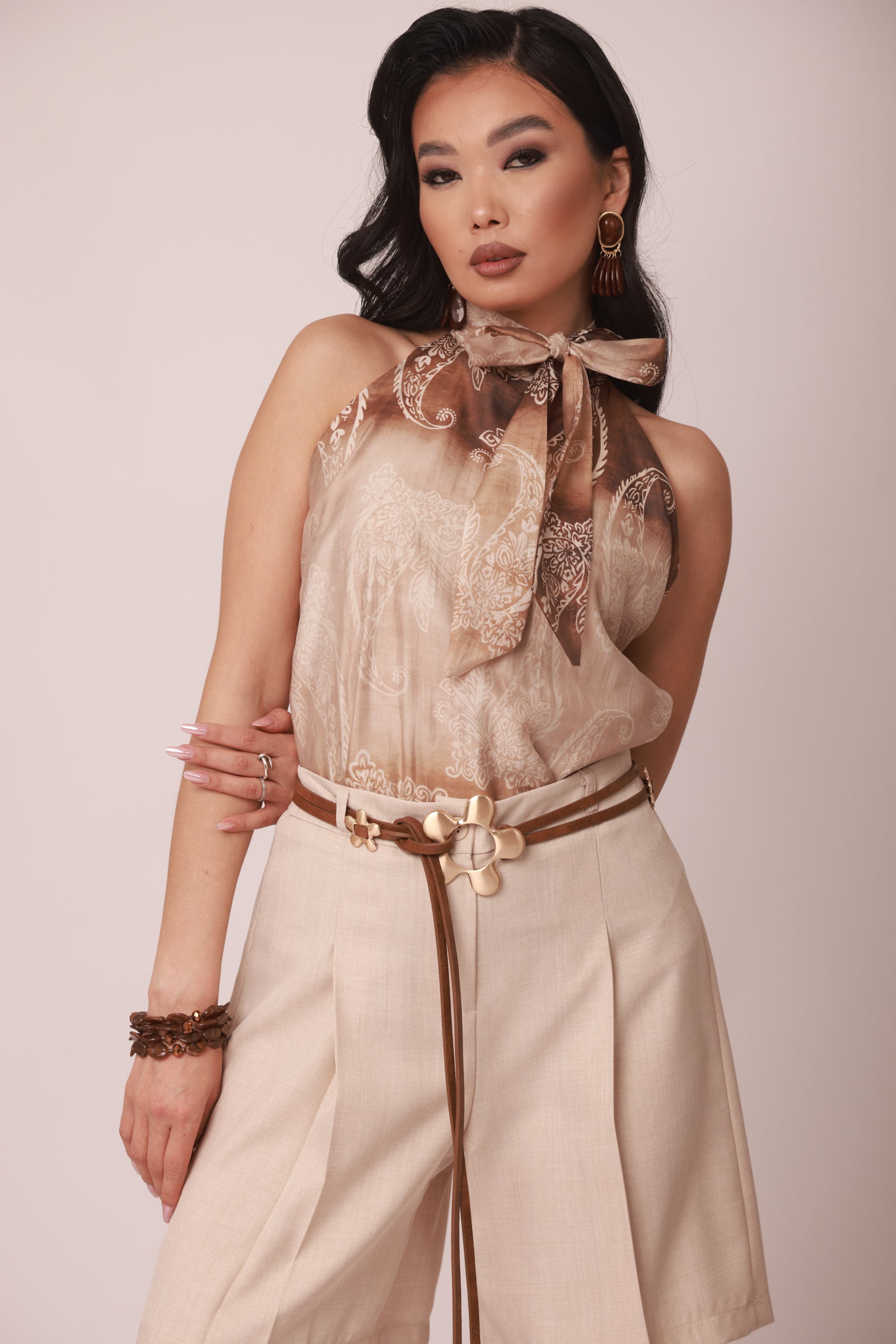 Blusa Safari beige|Colore:Beige