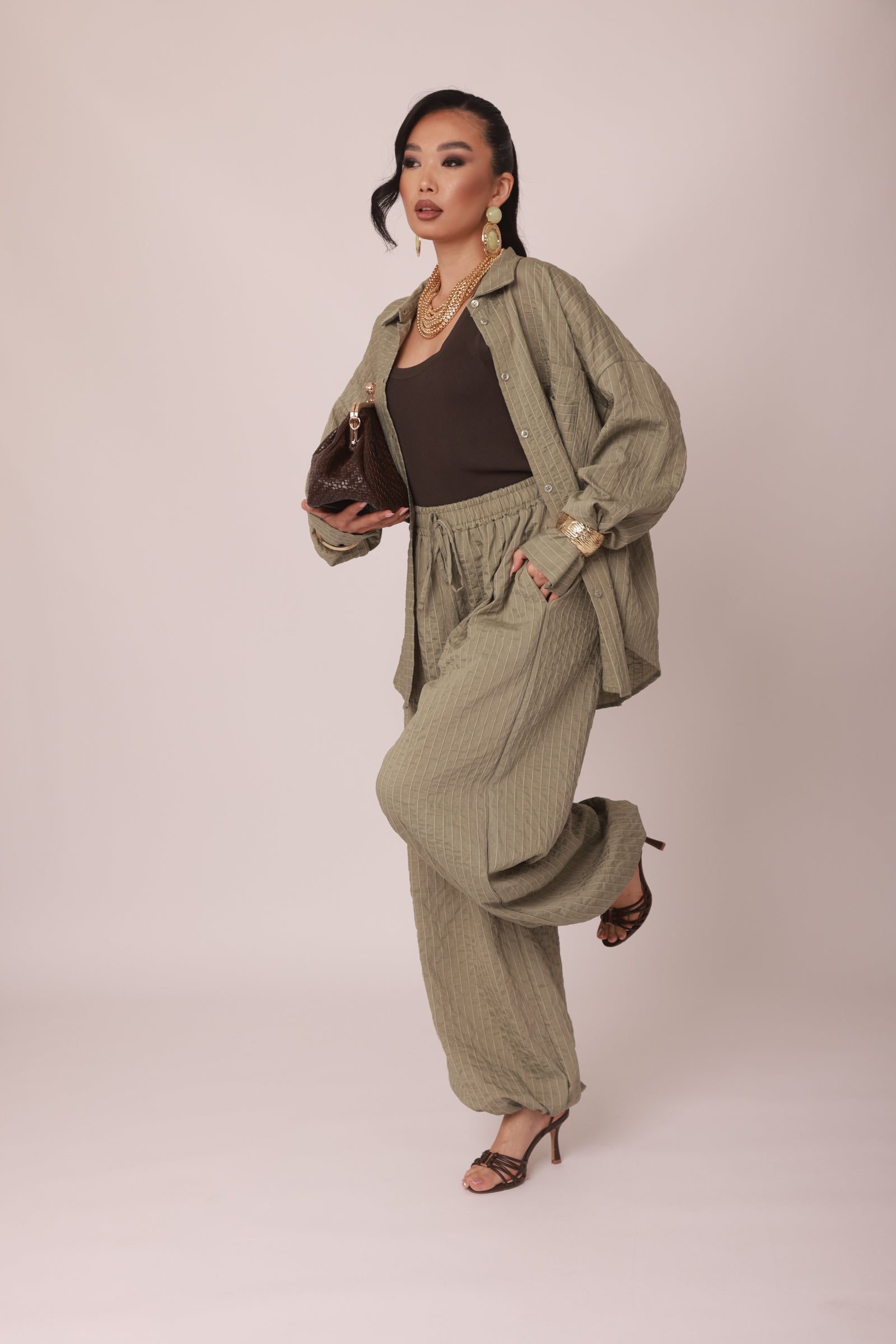 Pantalone Aladin verde salvia|Colore:Verde salvia