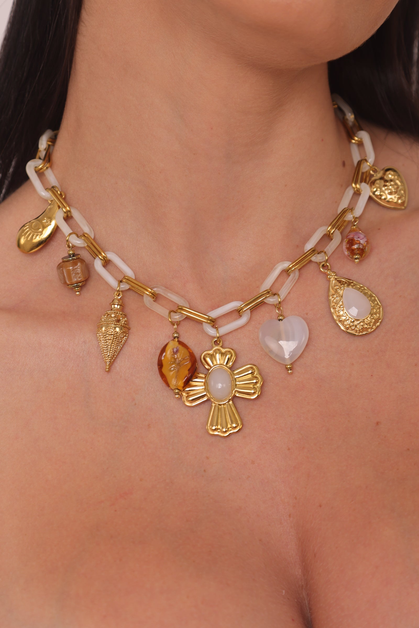 Collana Lady beige|Colore:Beige