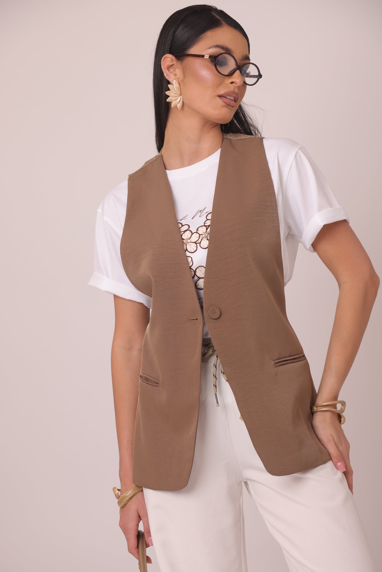 Gilet Dual fango|Colore:Fango