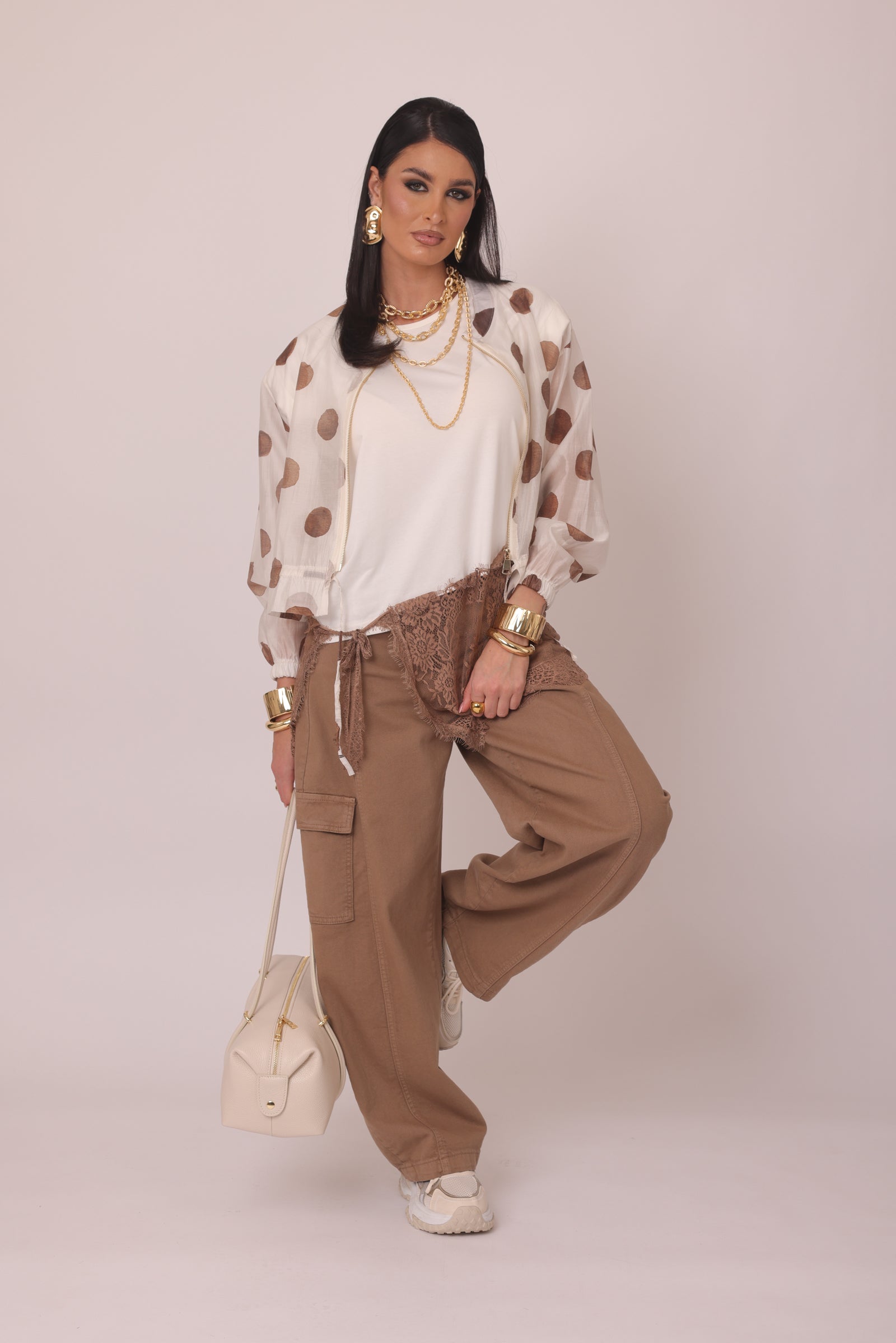Pantalone Bamboo fango|Colore:Fango