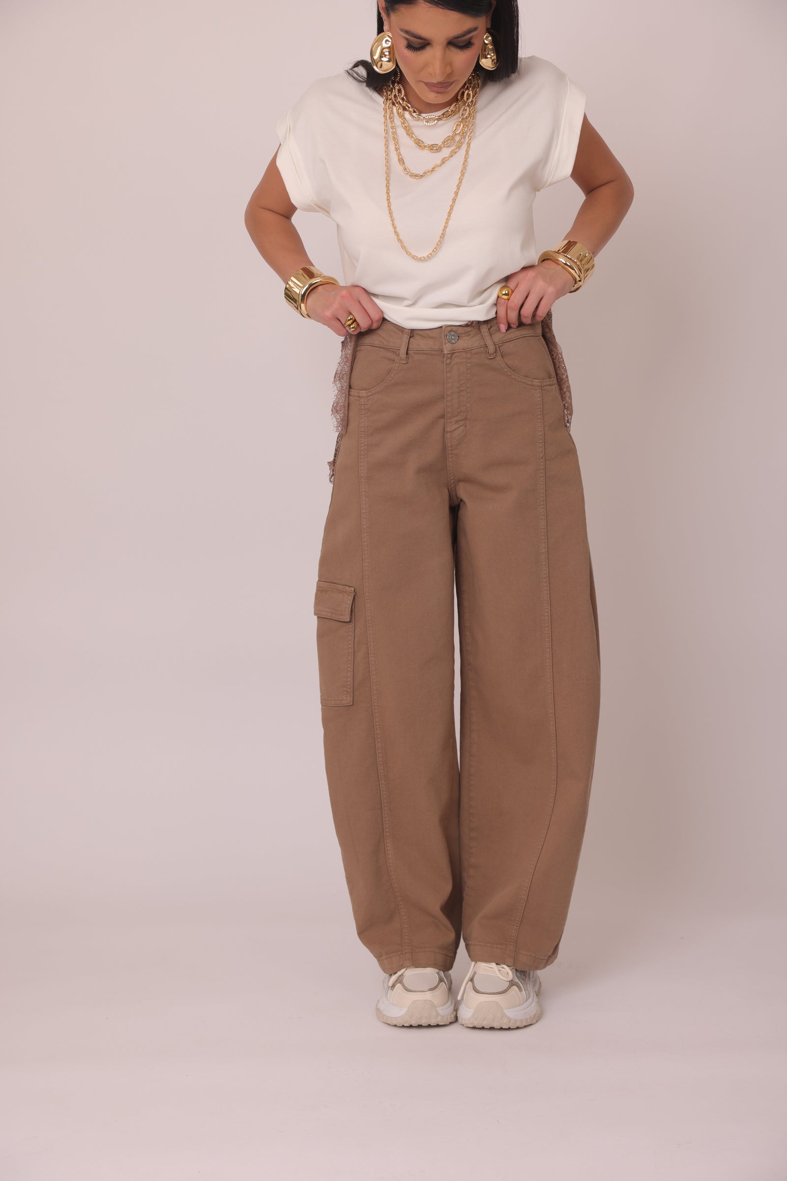 Pantalone Bamboo fango|Colore:Fango