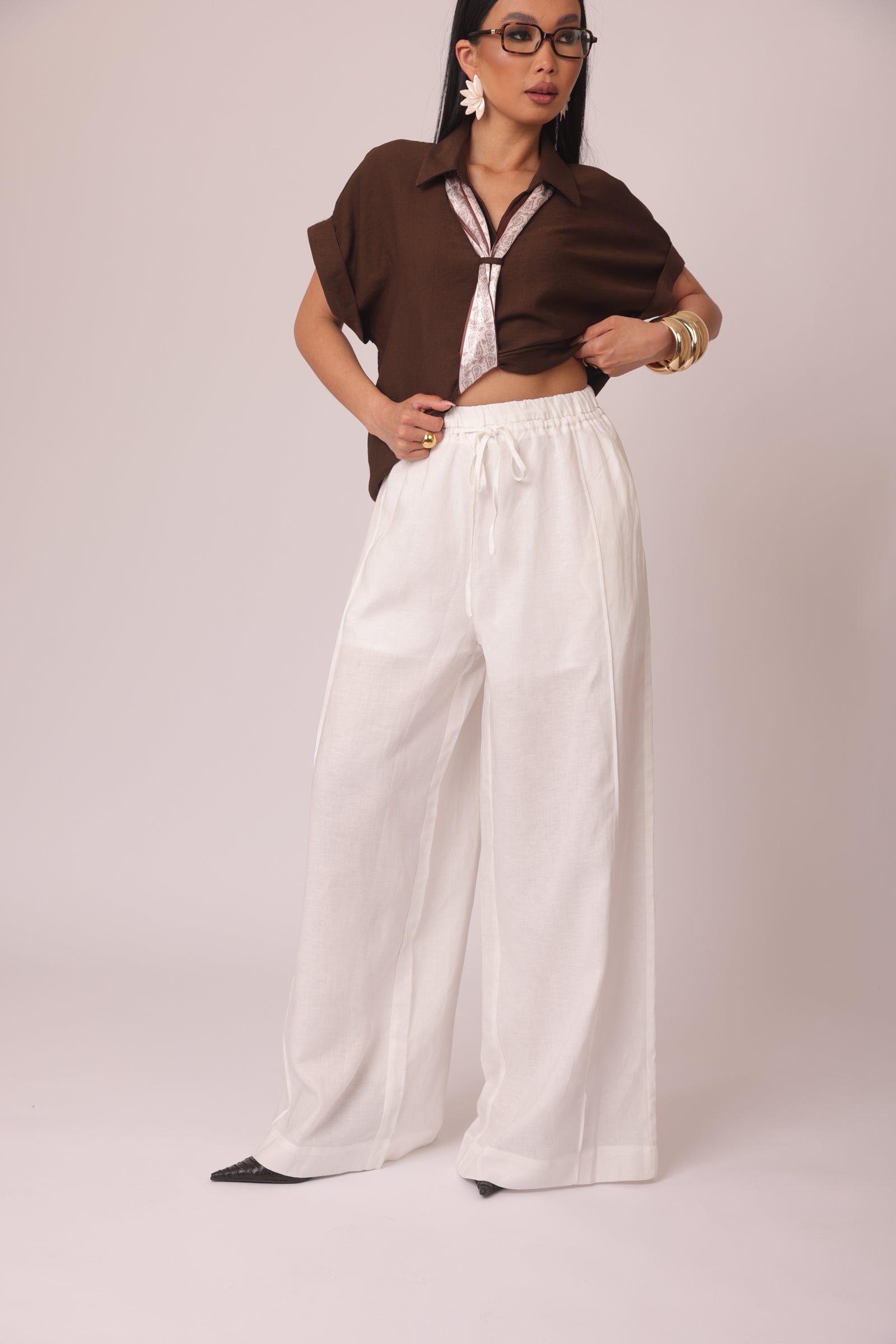 Pantalone Maiori bianco|Colore:Bianco