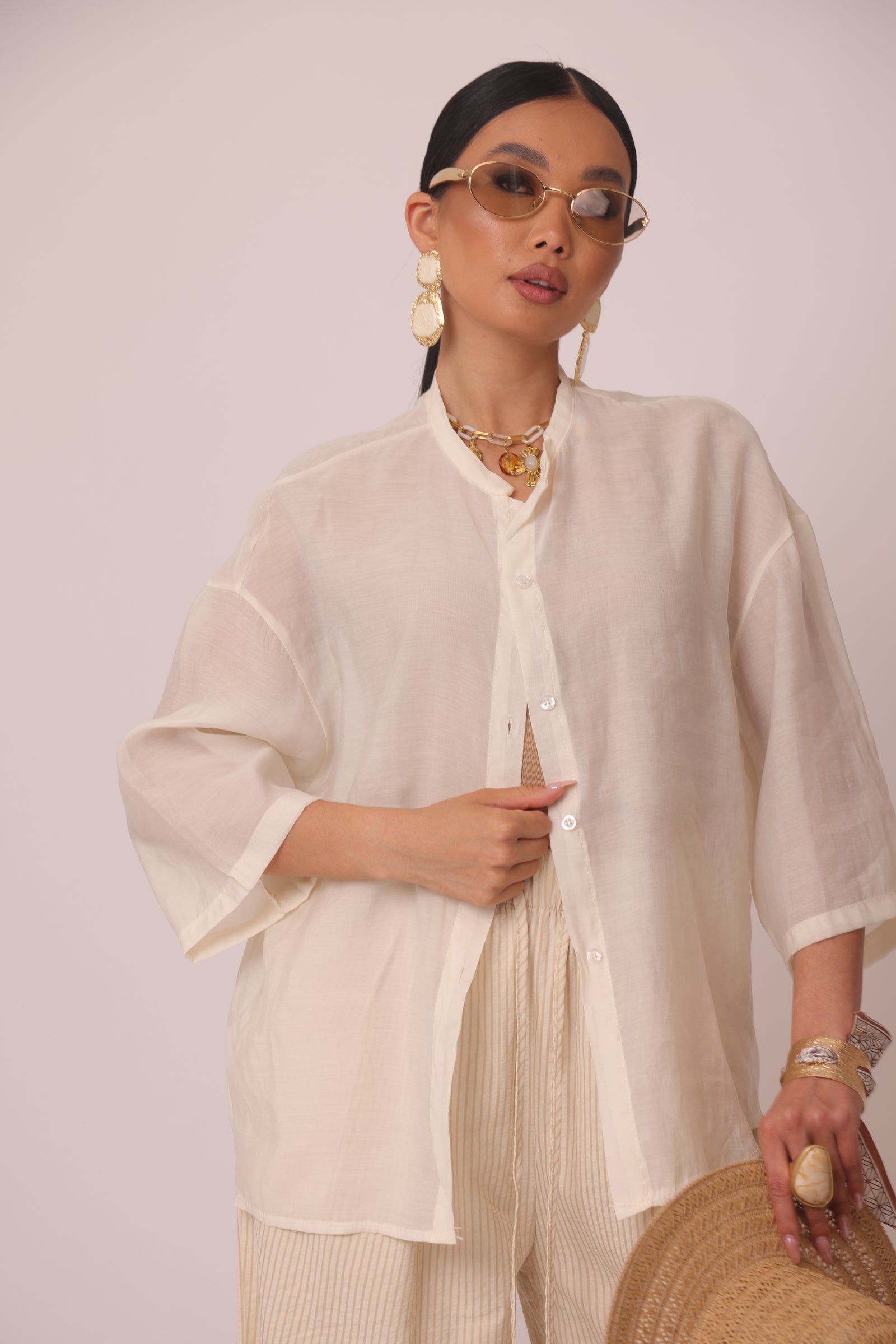 Camicia Ariel panna|Colore:Panna
