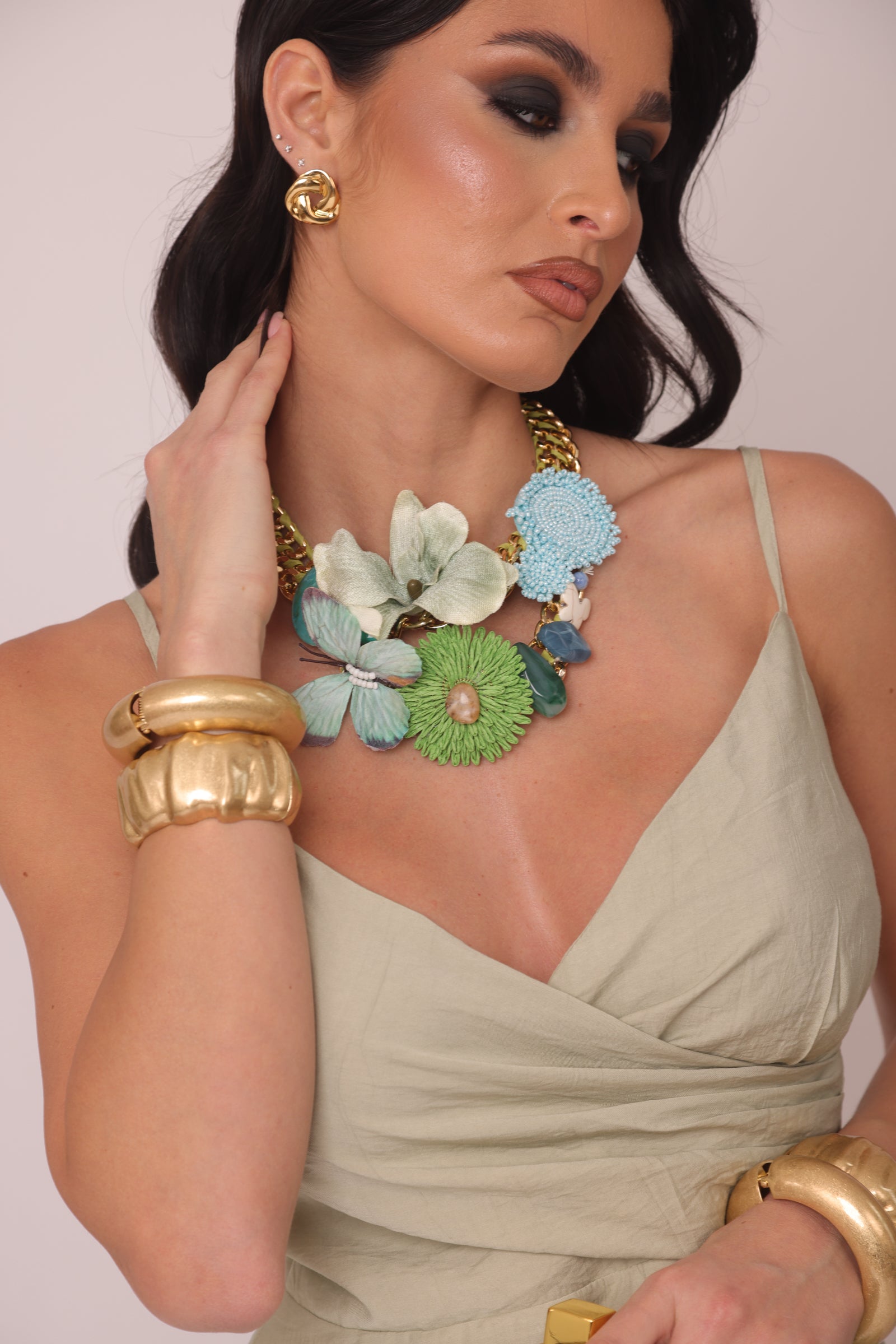 Collana Con Farfalla verde|Colore:Verde