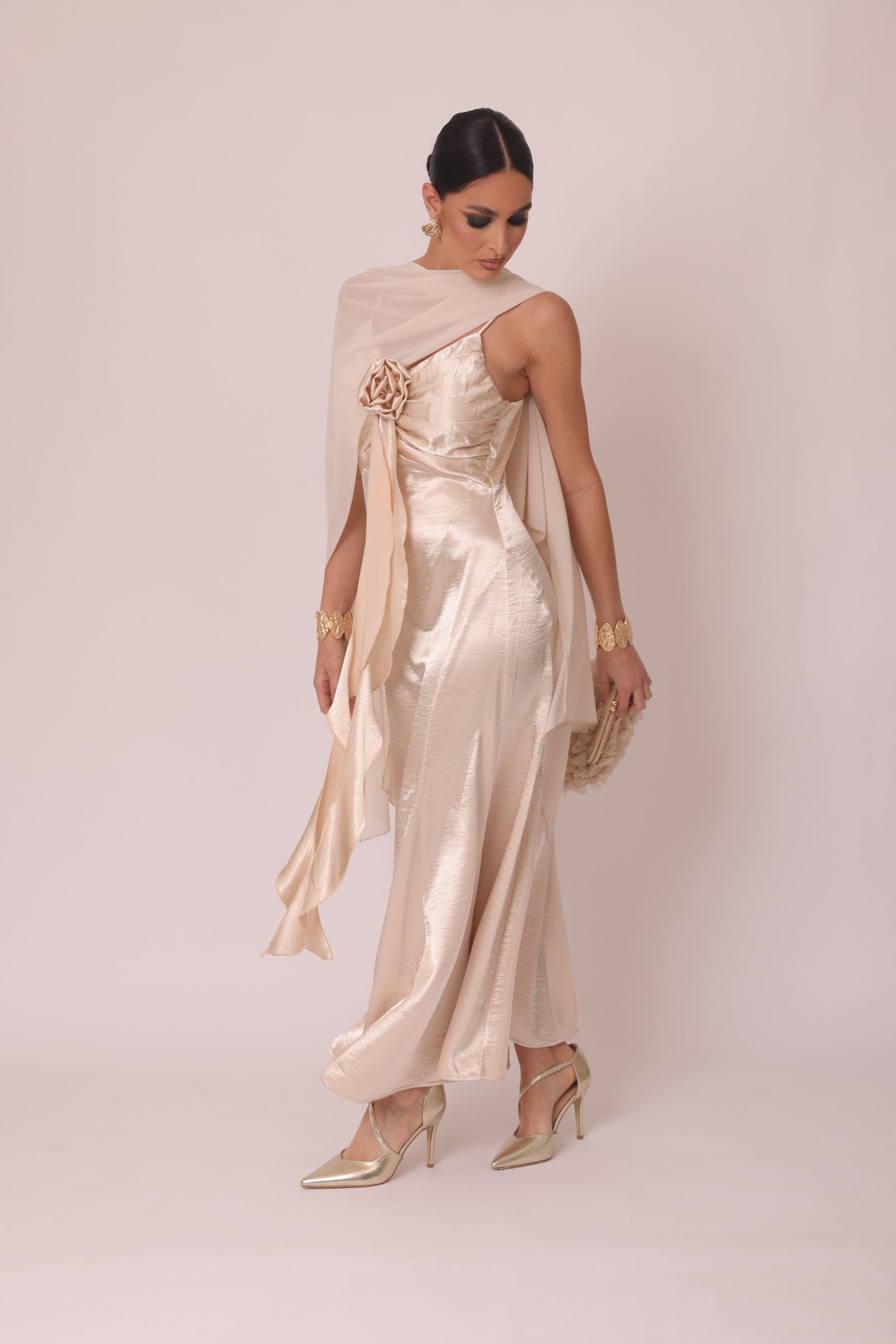 Abito Beautiful Firenze champagne|Colore:Champagne