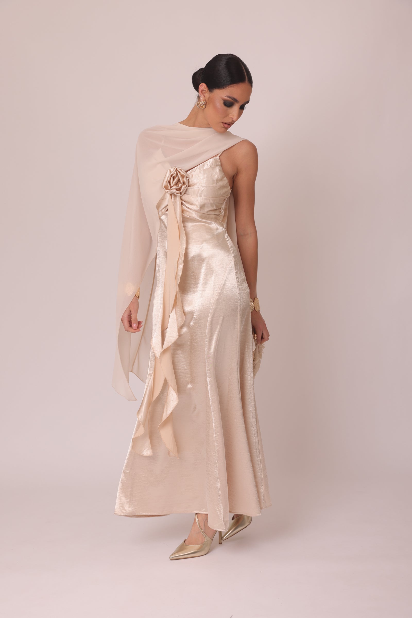Abito Beautiful Firenze champagne|Colore:Champagne