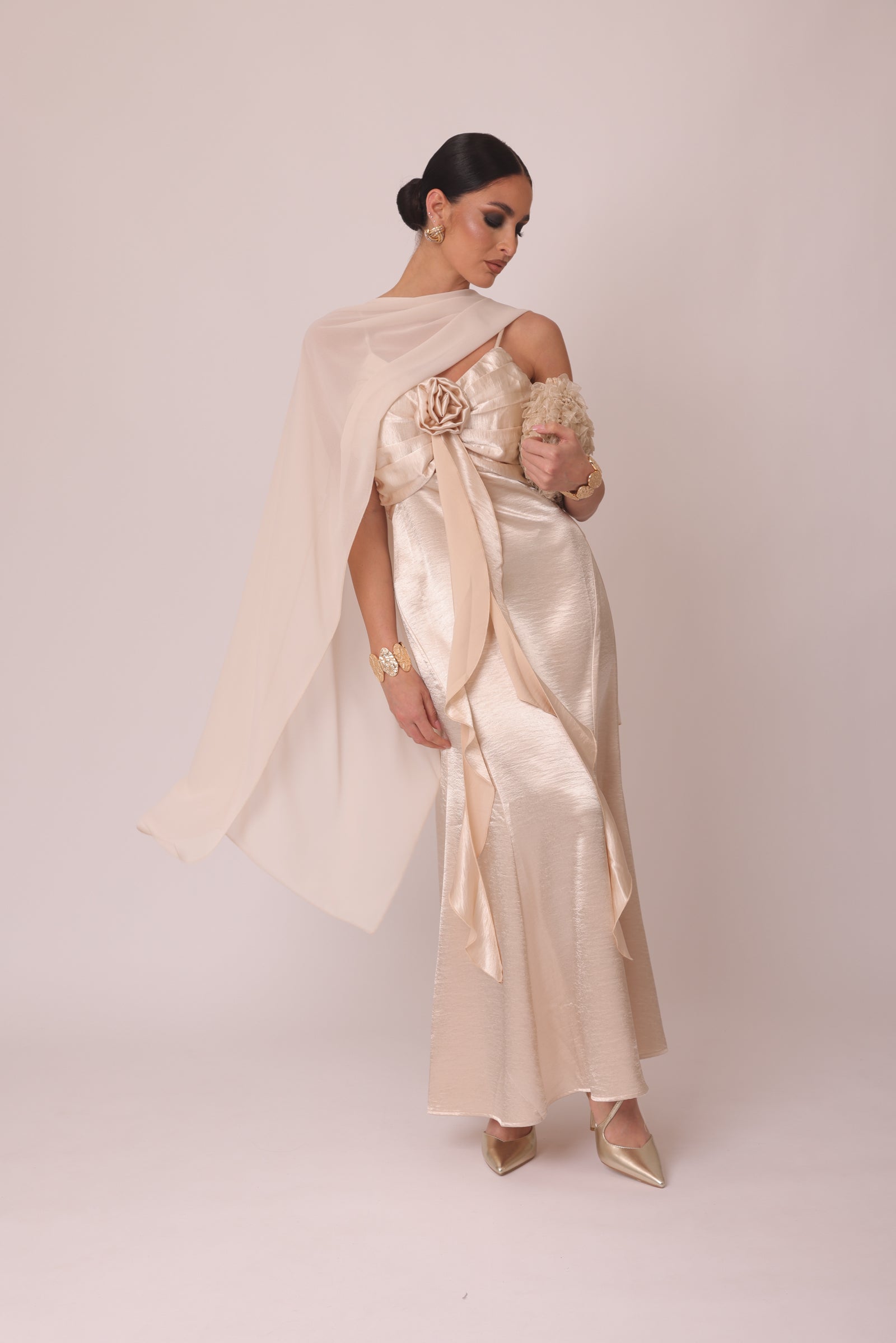 Abito Beautiful Firenze champagne|Colore:Champagne