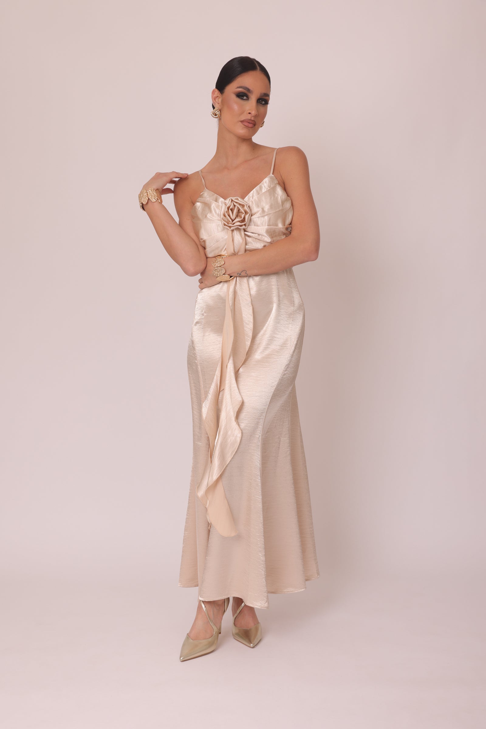 Abito Beautiful Firenze champagne|Colore:Champagne